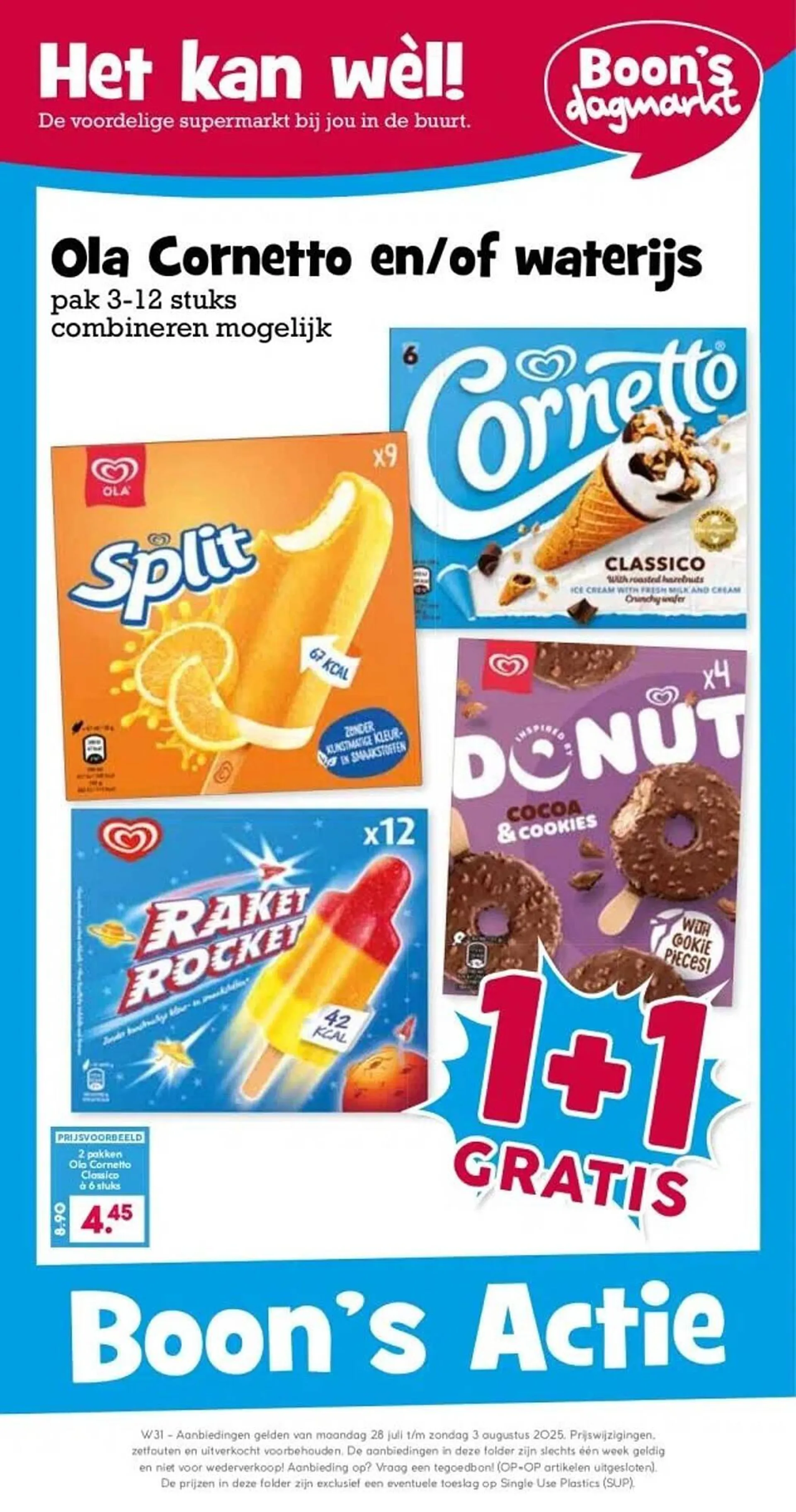 Boon`s Markt folder van 28 juli tot 3 augustus 2025 - Folder pagina 1