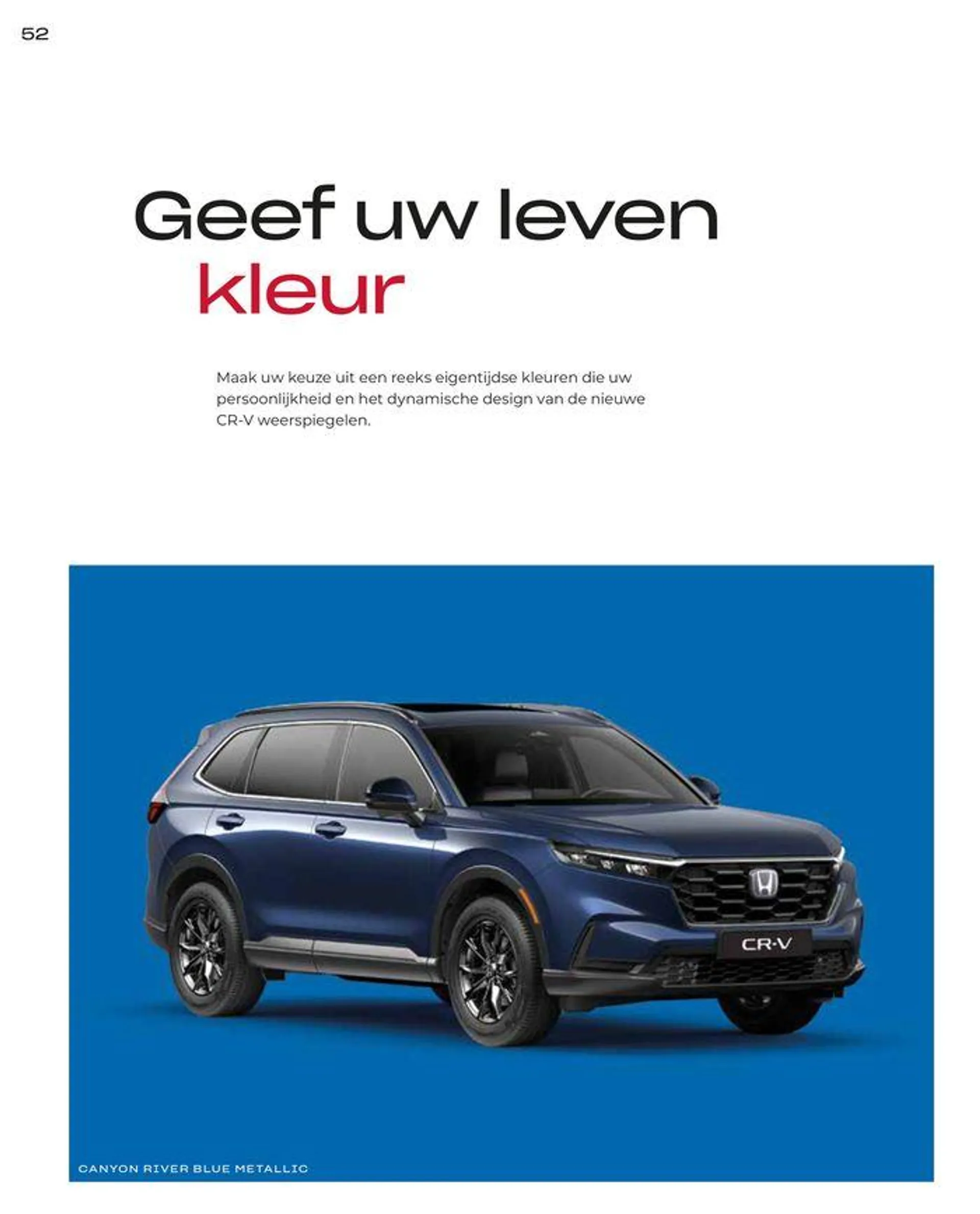 Honda CR-V e:HEV &amp; e:PHEV — Brochure van 28 juni tot 12 juli 2024 - Folder pagina 52