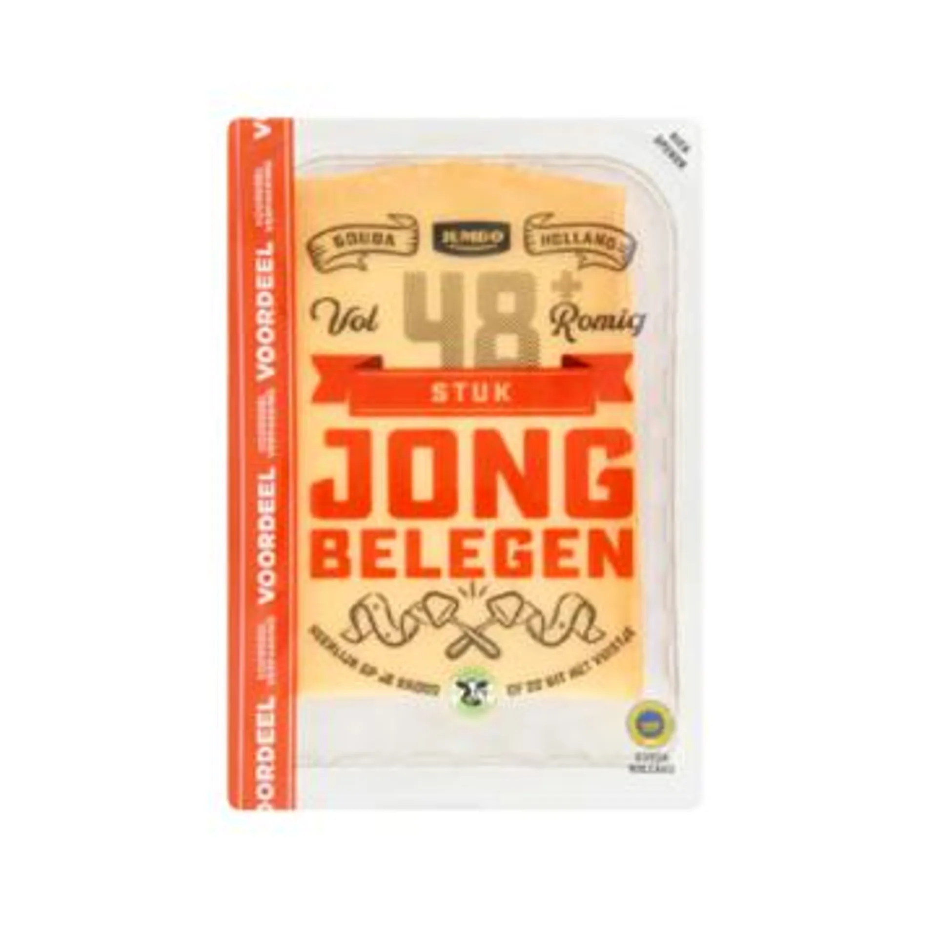 Jumbo Jong Belegen Kaas 48+ Stuk 930 g - Voordeelverpakking