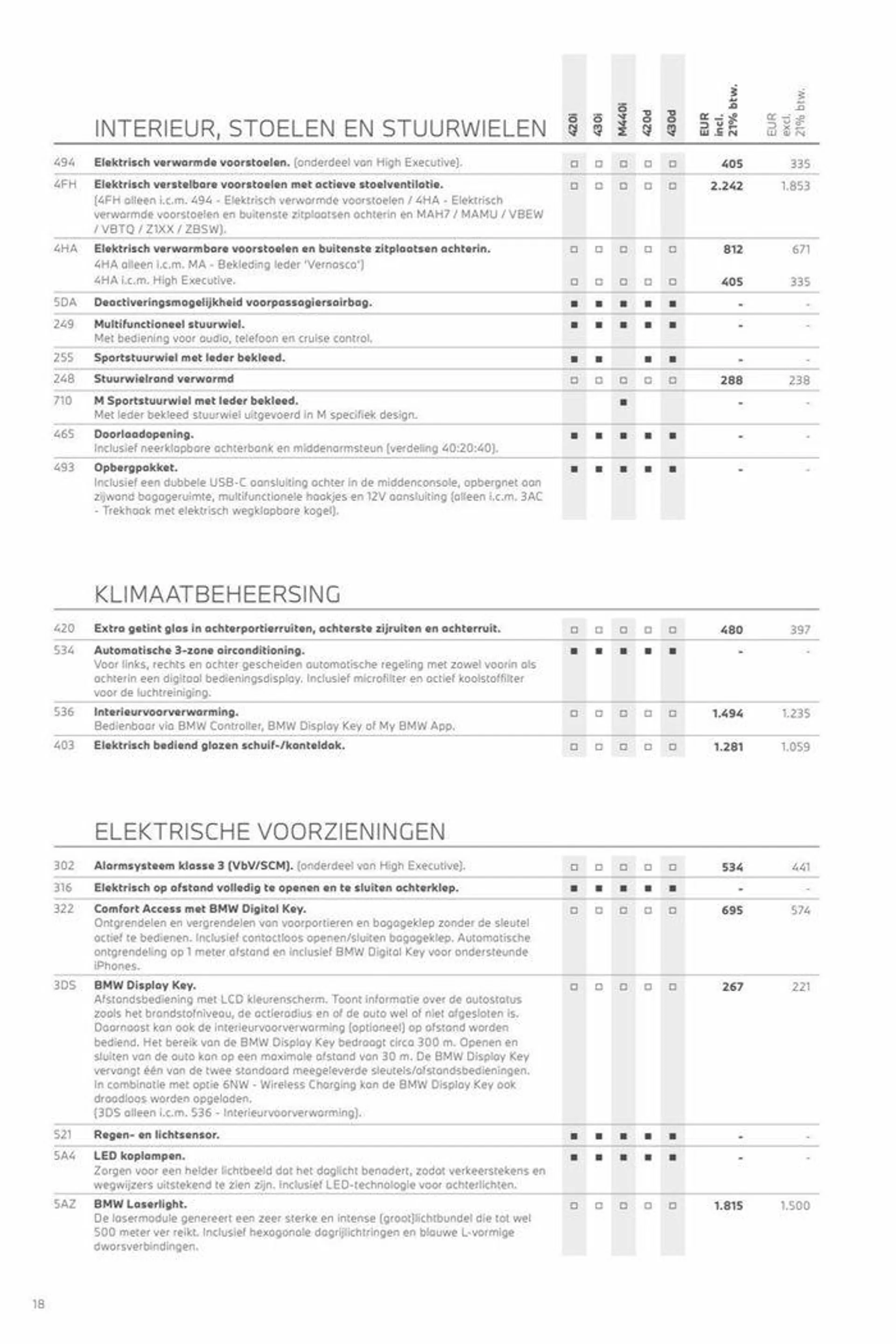 4-serie Gran Coupé van 12 november tot 12 november 2024 - Folder pagina 18