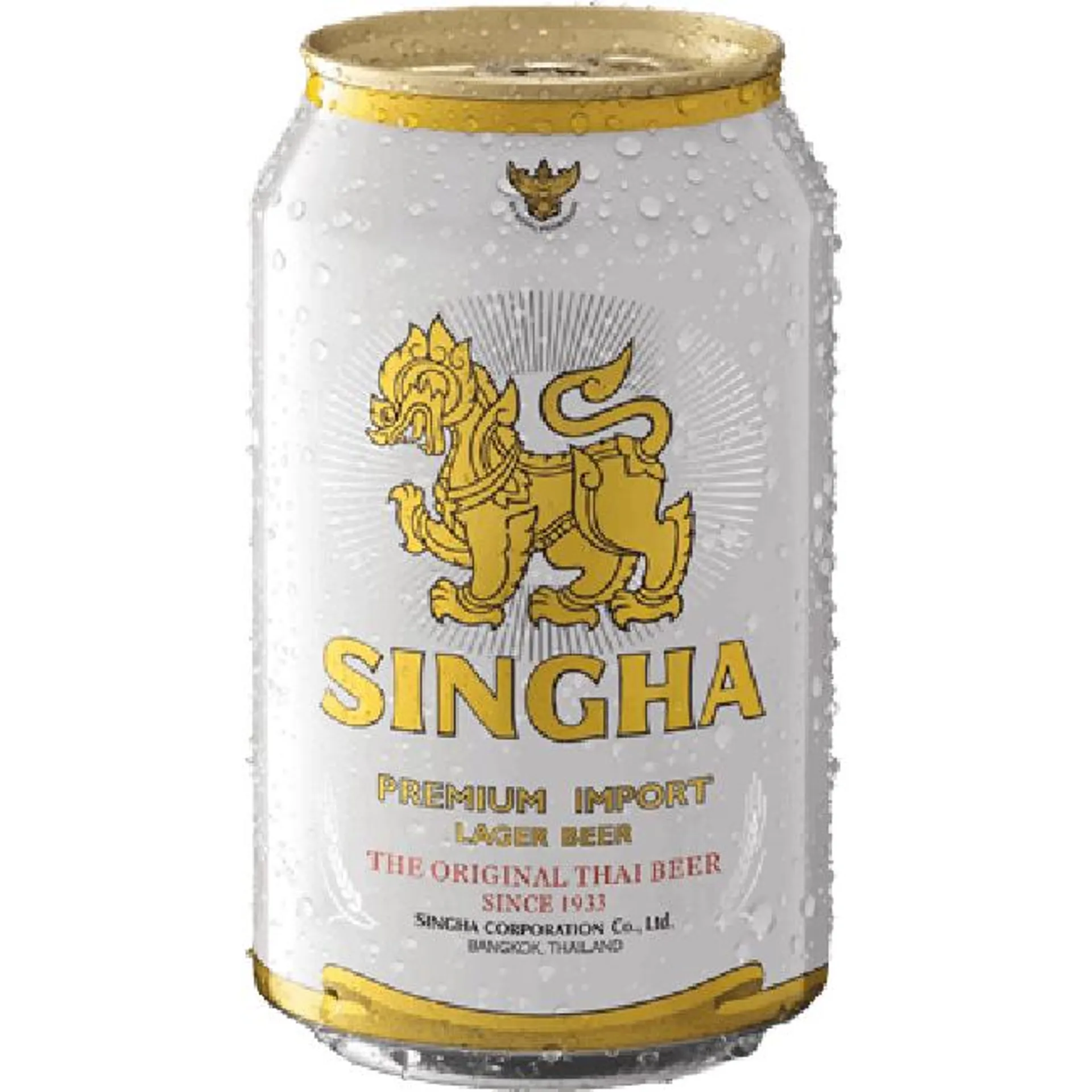 Singha Thaise Bier 330ml (blik) 5% Alcohol