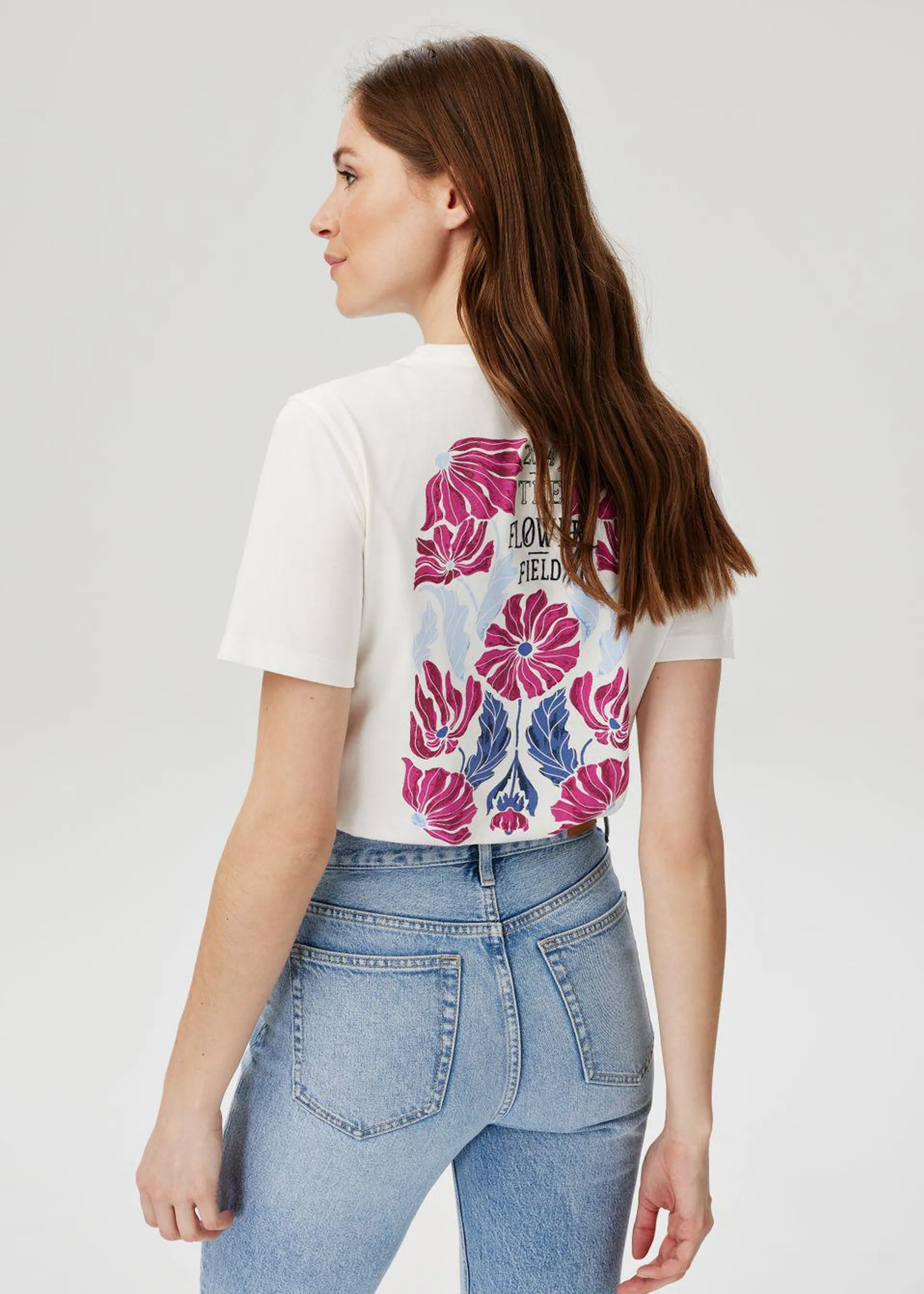 Floral Back Tee