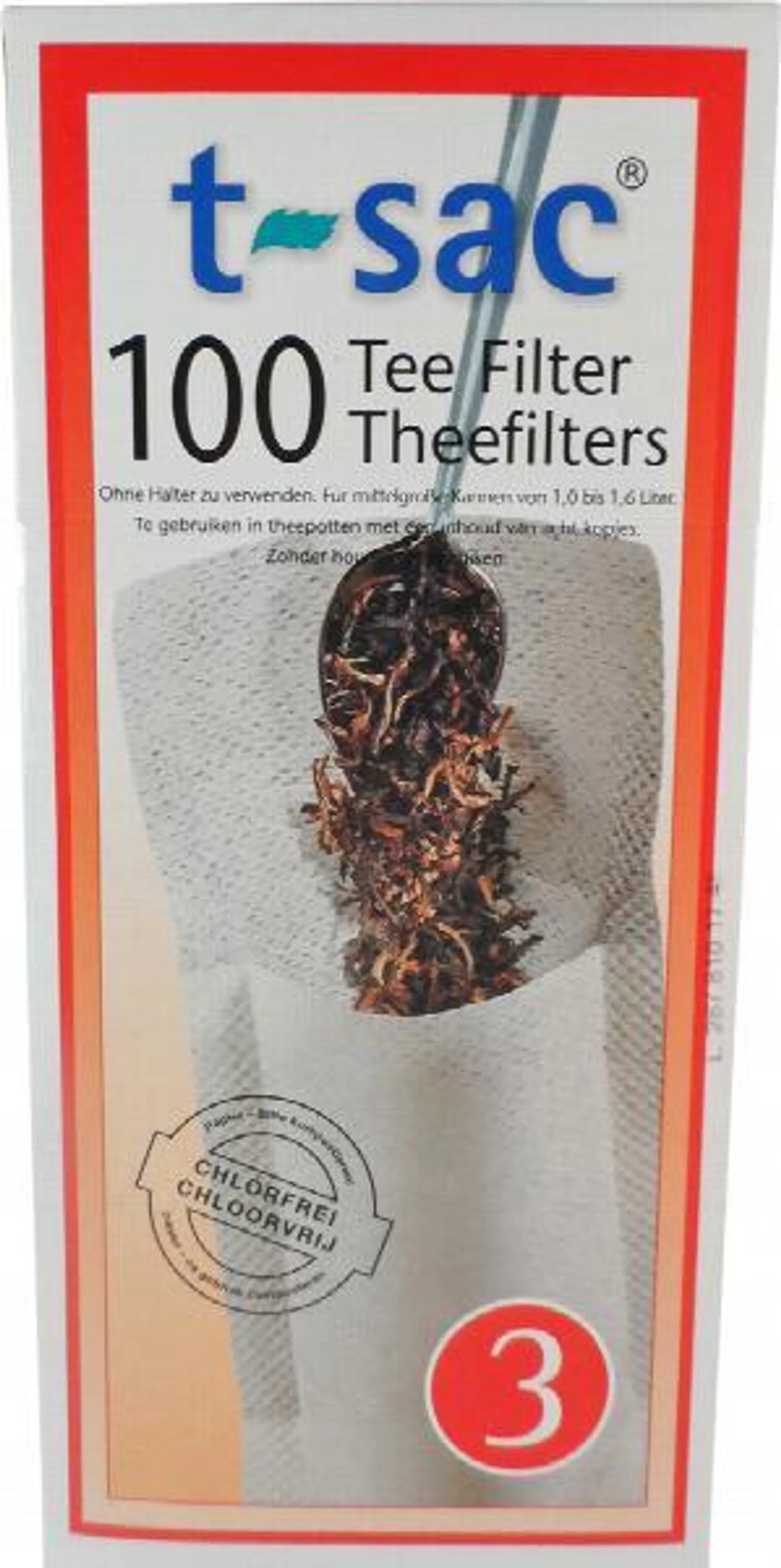 T-SAC THEEFILTERS NO.3 100 STUKS