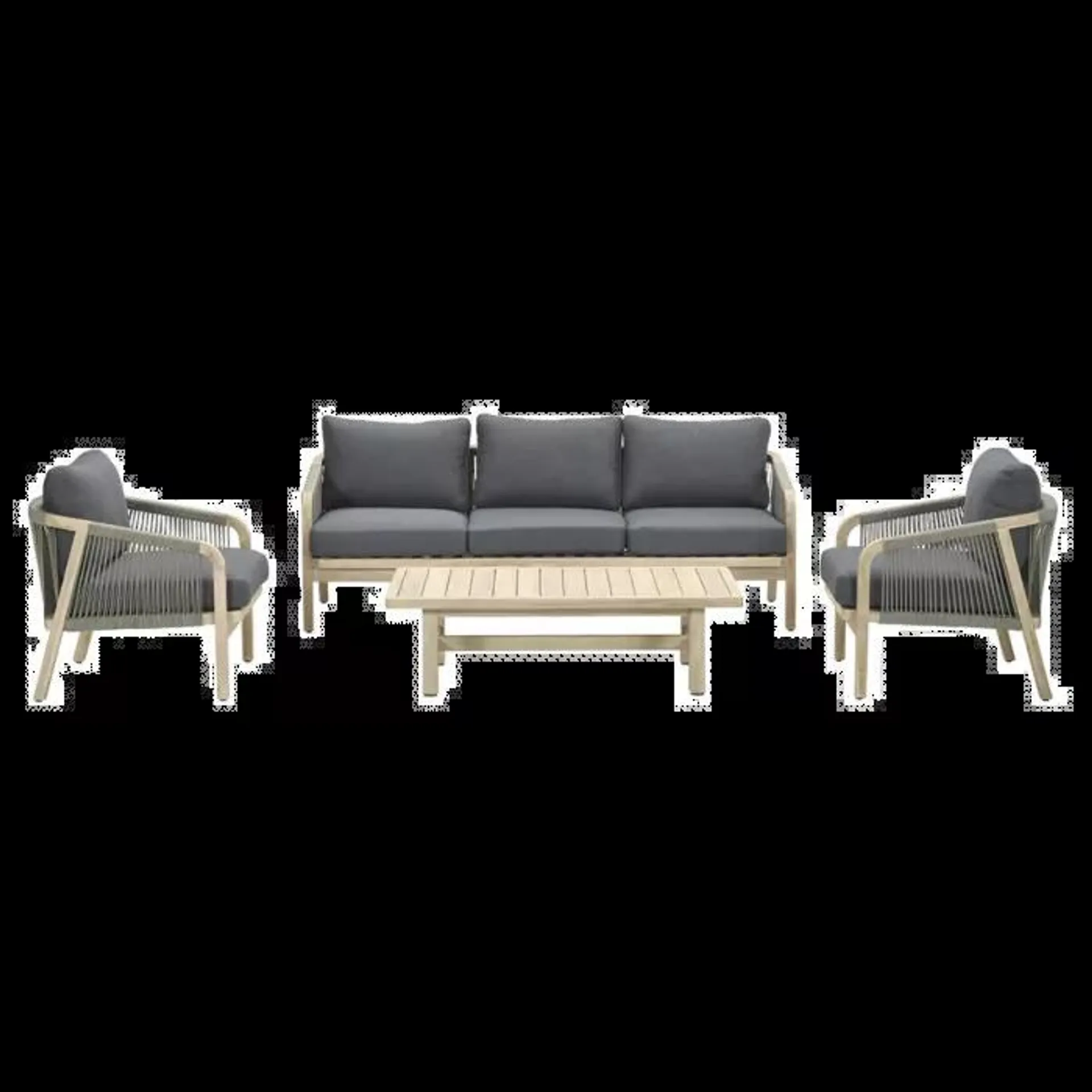 Alora loungeset 4-delig - mystic grey