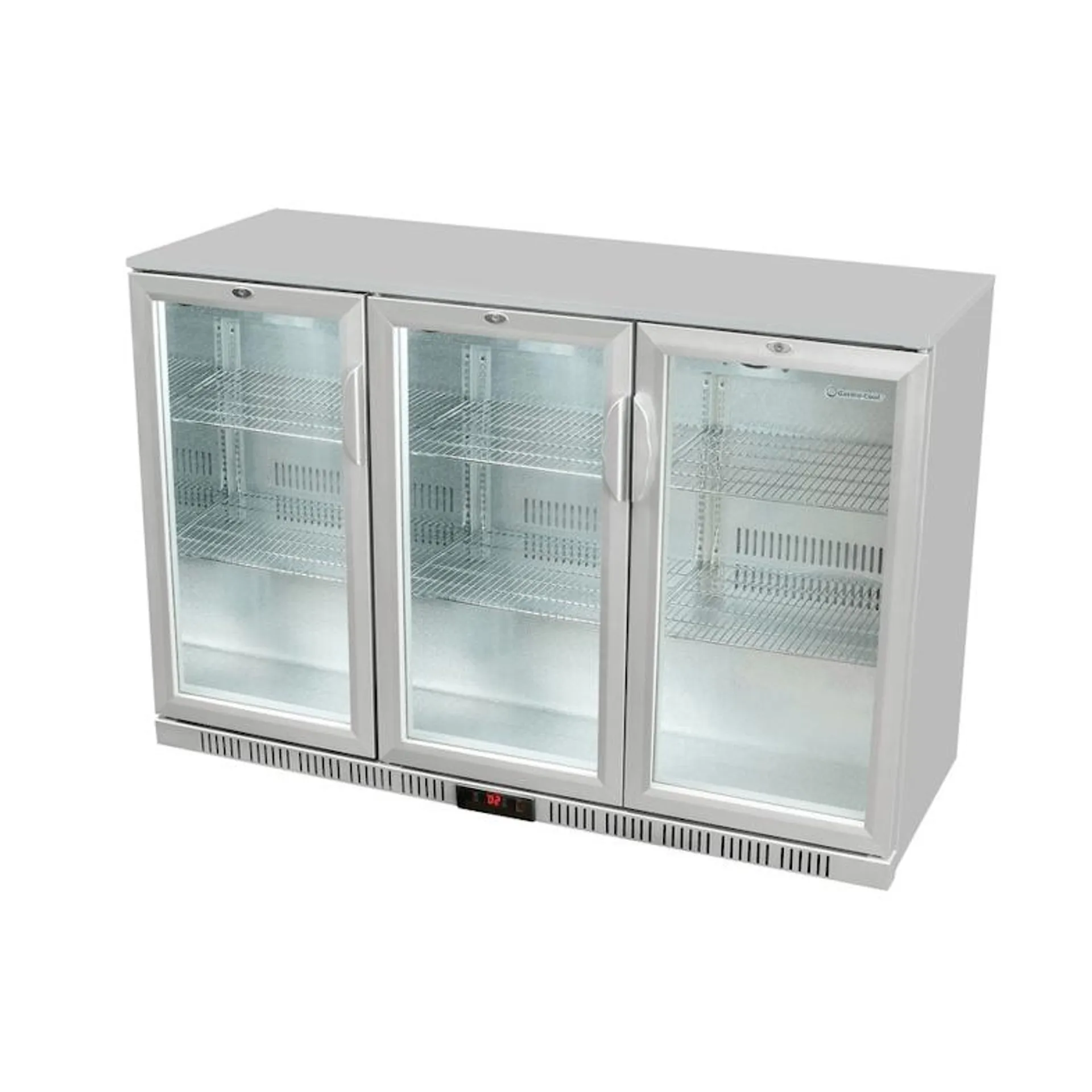 Gastro-Cool Untertheken-Kühlschrank/ Bierkühlschrank - GCUC300 / 312l - Flügeltür - silber