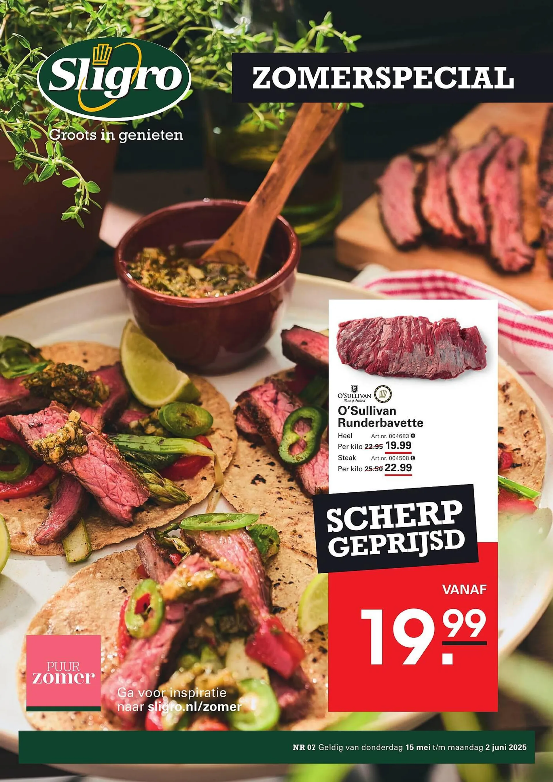Sligro folder van 15 mei tot 2 juni 2025 - Folder pagina 1