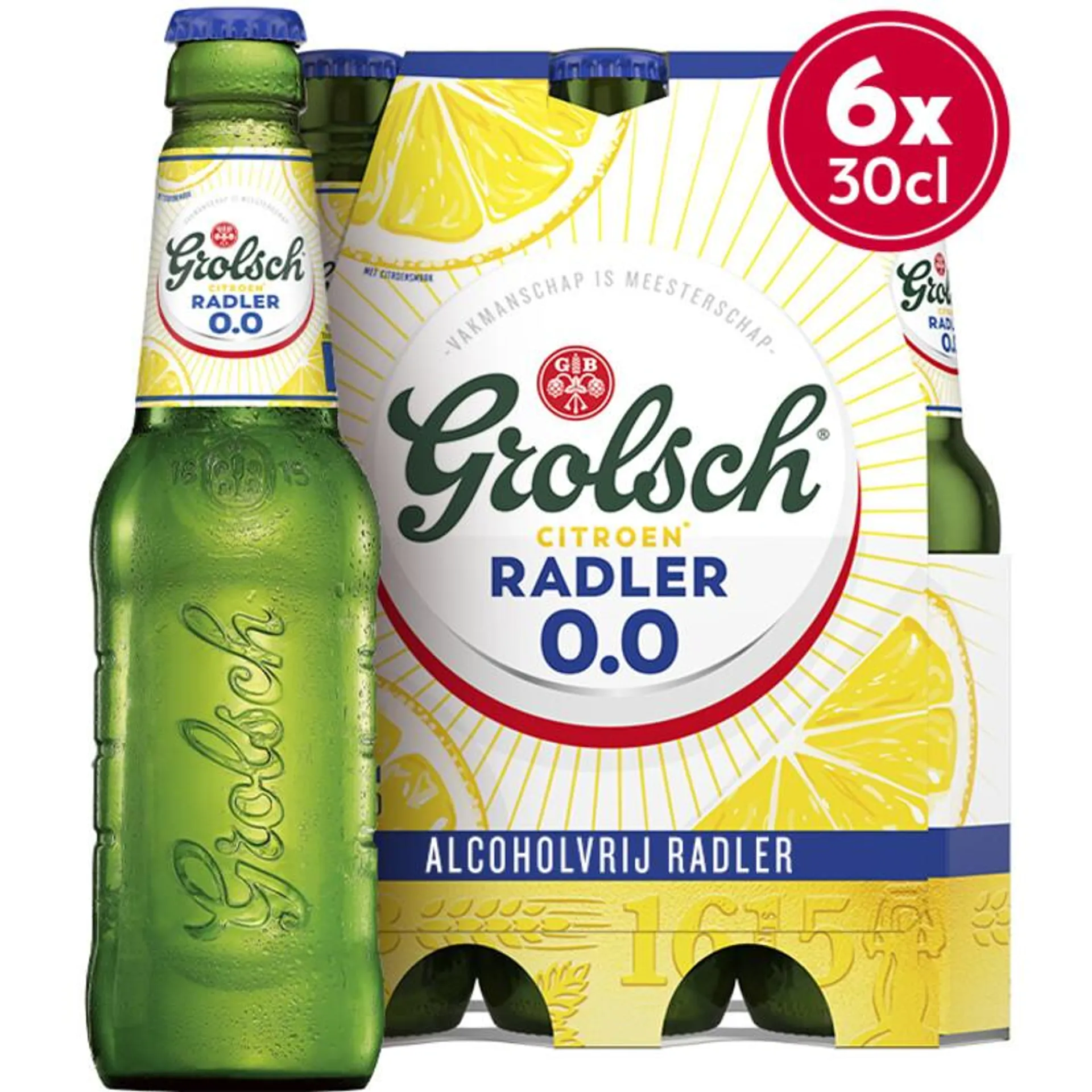 Grolsch Radler citroen alcoholvrij 0.0 6-pack