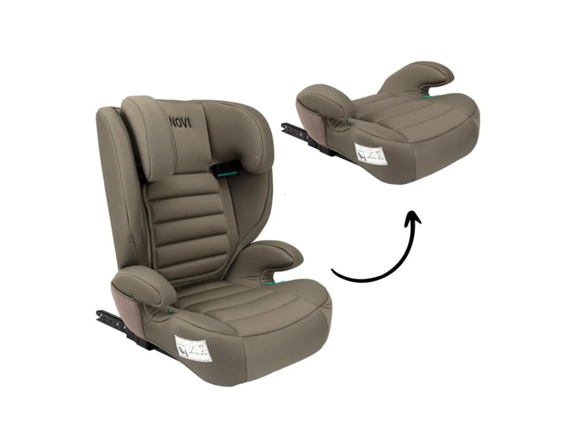 Autostoel Novi Baby® James Premium i-Size Isofix Dark Taupe