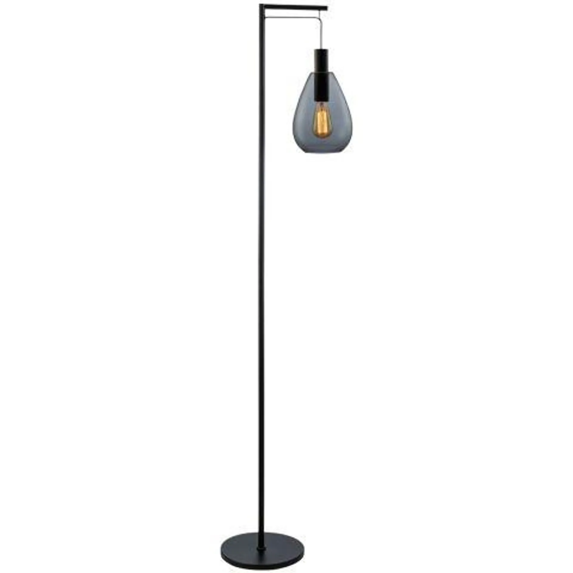 Vloerlamp Felinio smoke glas 1-lichts hangend