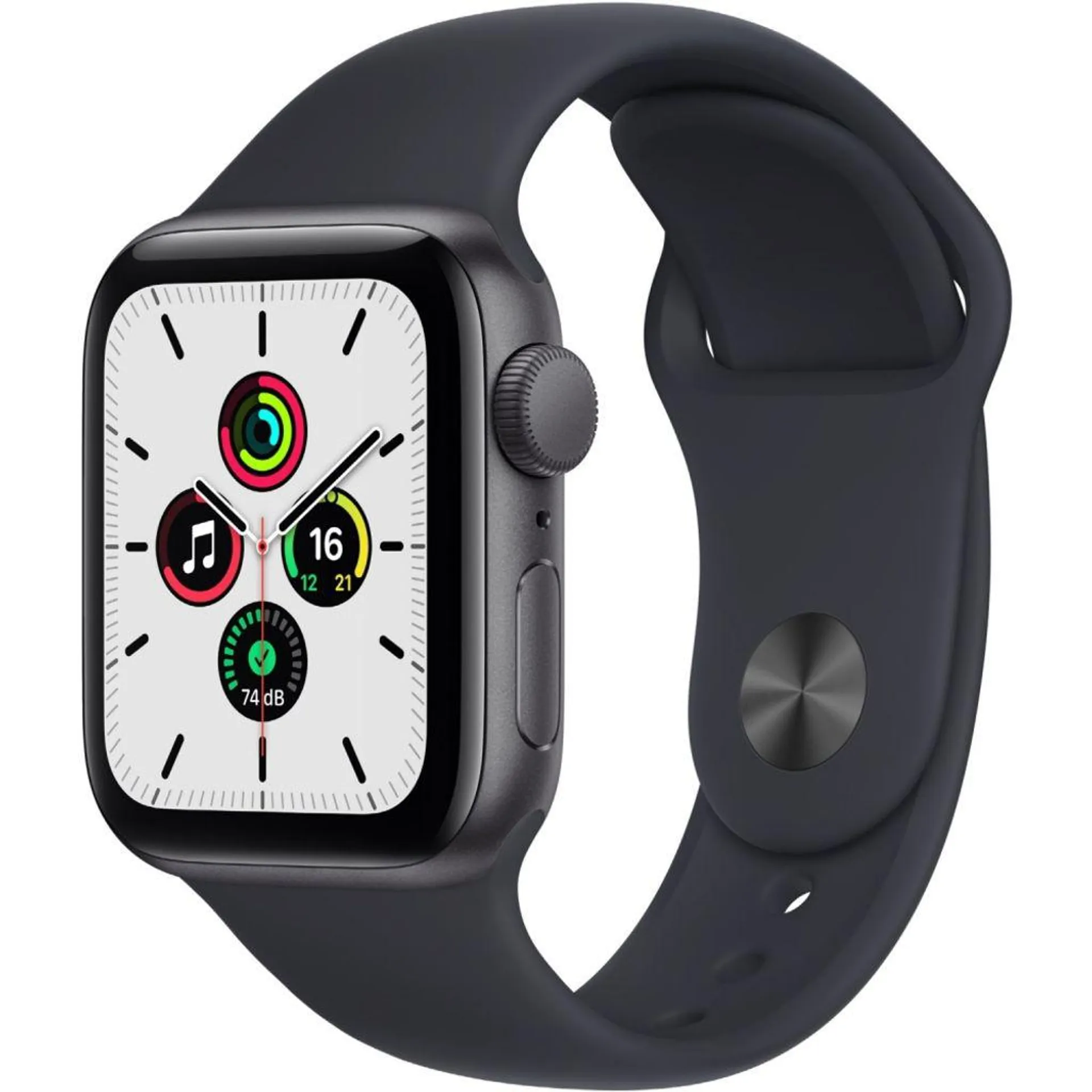 Apple Watch SE Smartwatch 40 mm Aluminium GPS, spacegrau/mitternacht