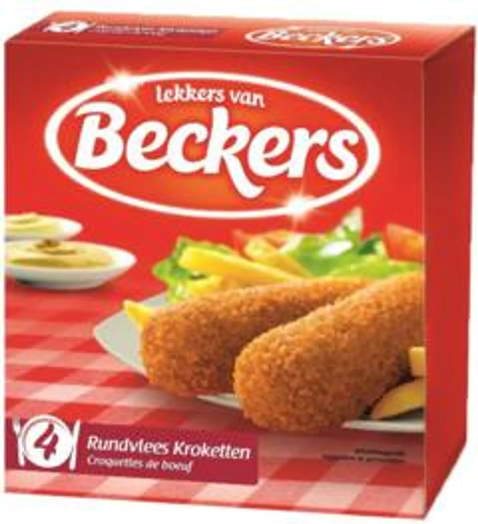 2 Pakken Beckers Rund Kroket 15% 4x70g