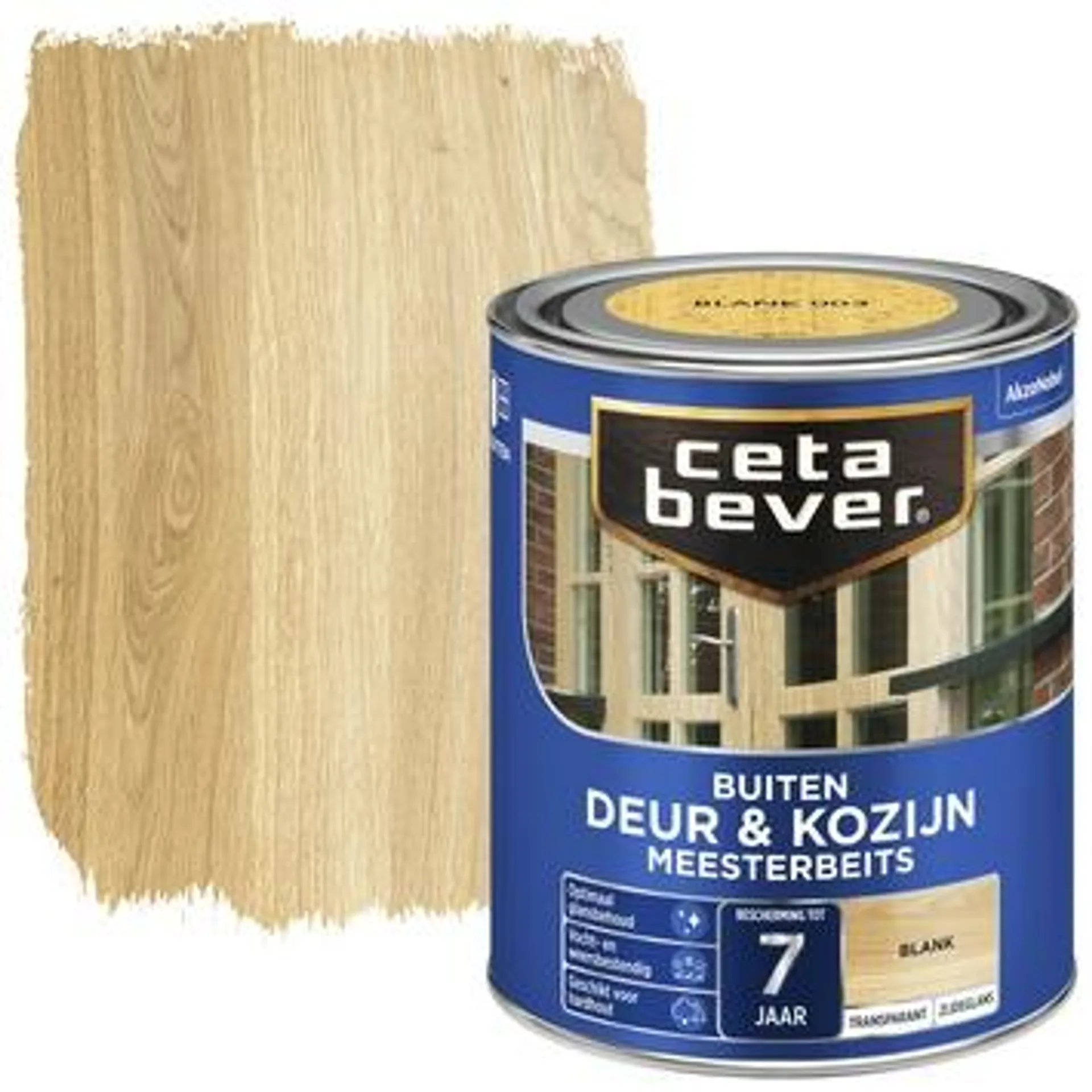 CetaBever Meesterbeits Deur & Kozijn transparant zijdeglans blank 750 ml