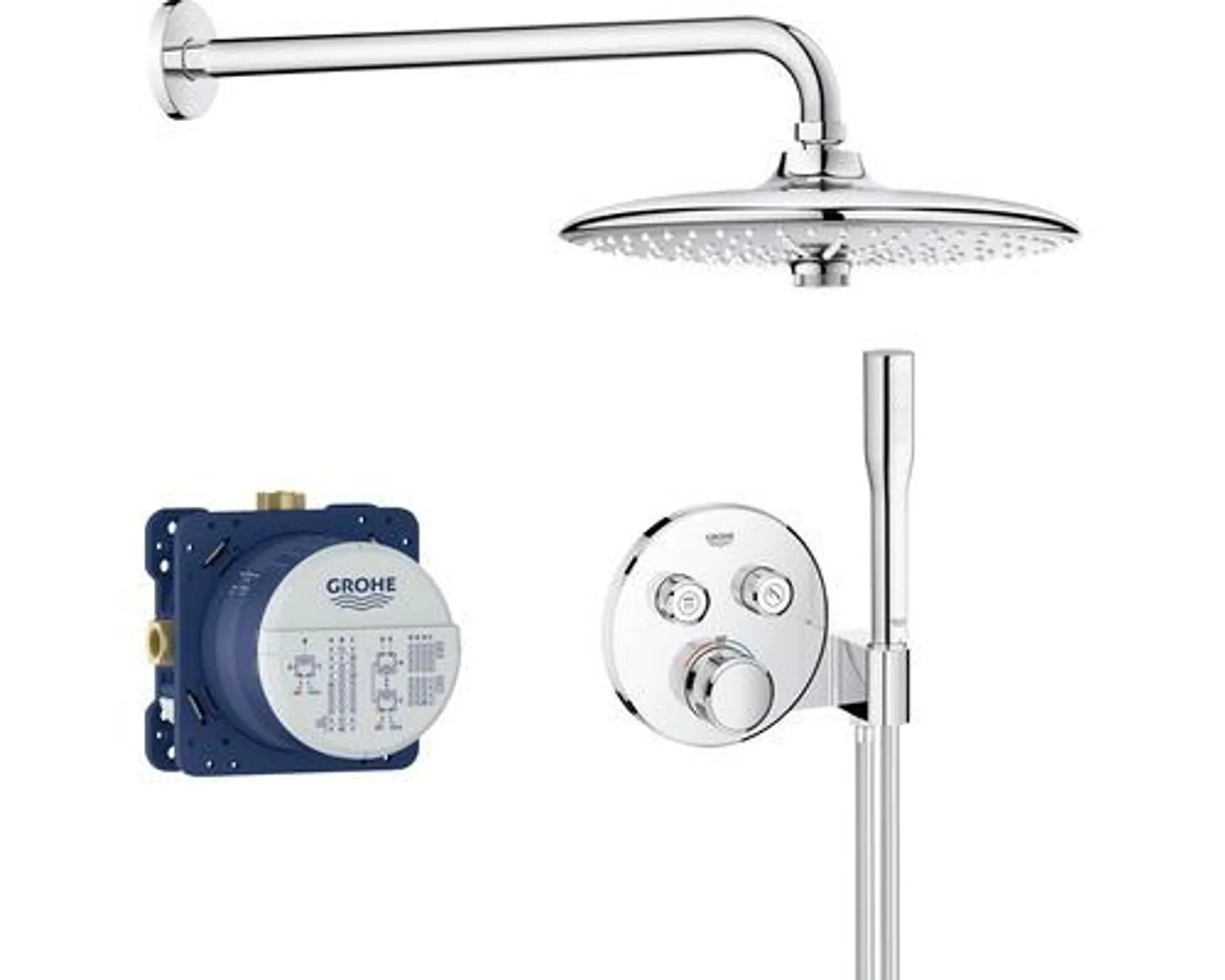 GROHE Complete inbouw doucheset Grohtherm SmartControl 34744000 chroom