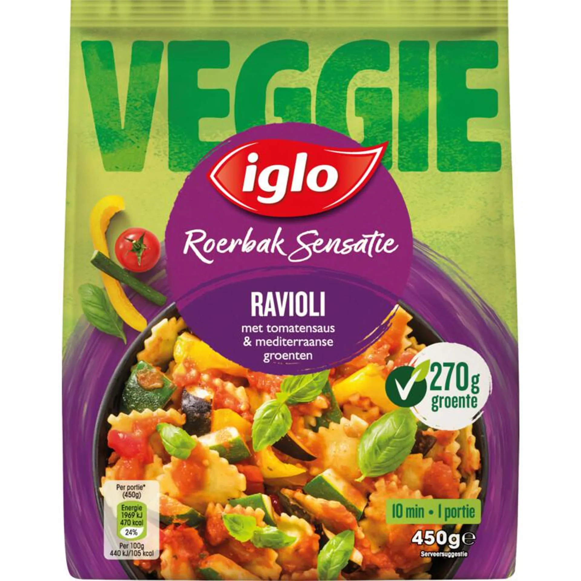 Iglo Roerbaksensatie Veggie Ravioli