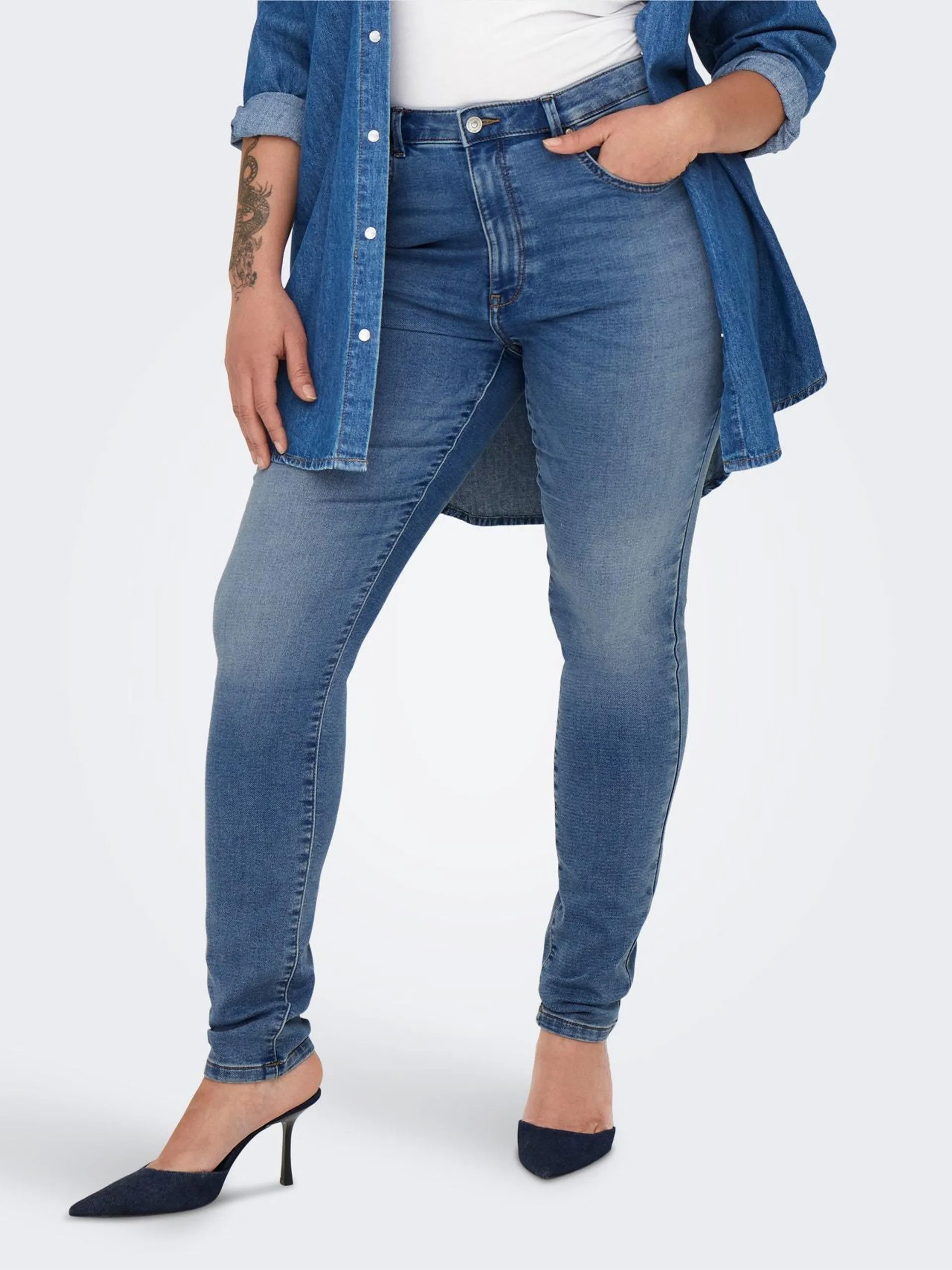 CARForever High Waist Skinny Jeans