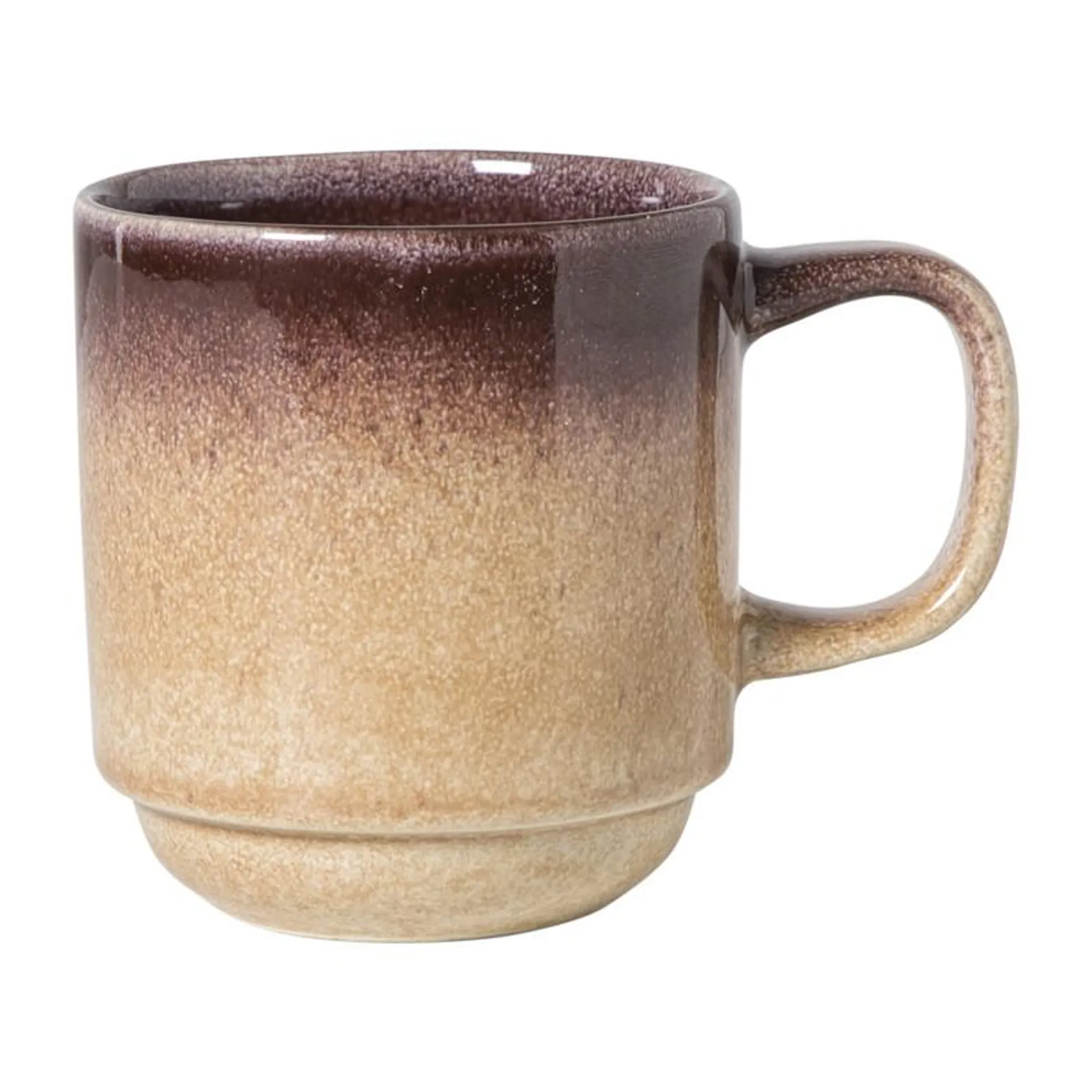 Mok Olivia - bordeaux rood/beige - 270 ml