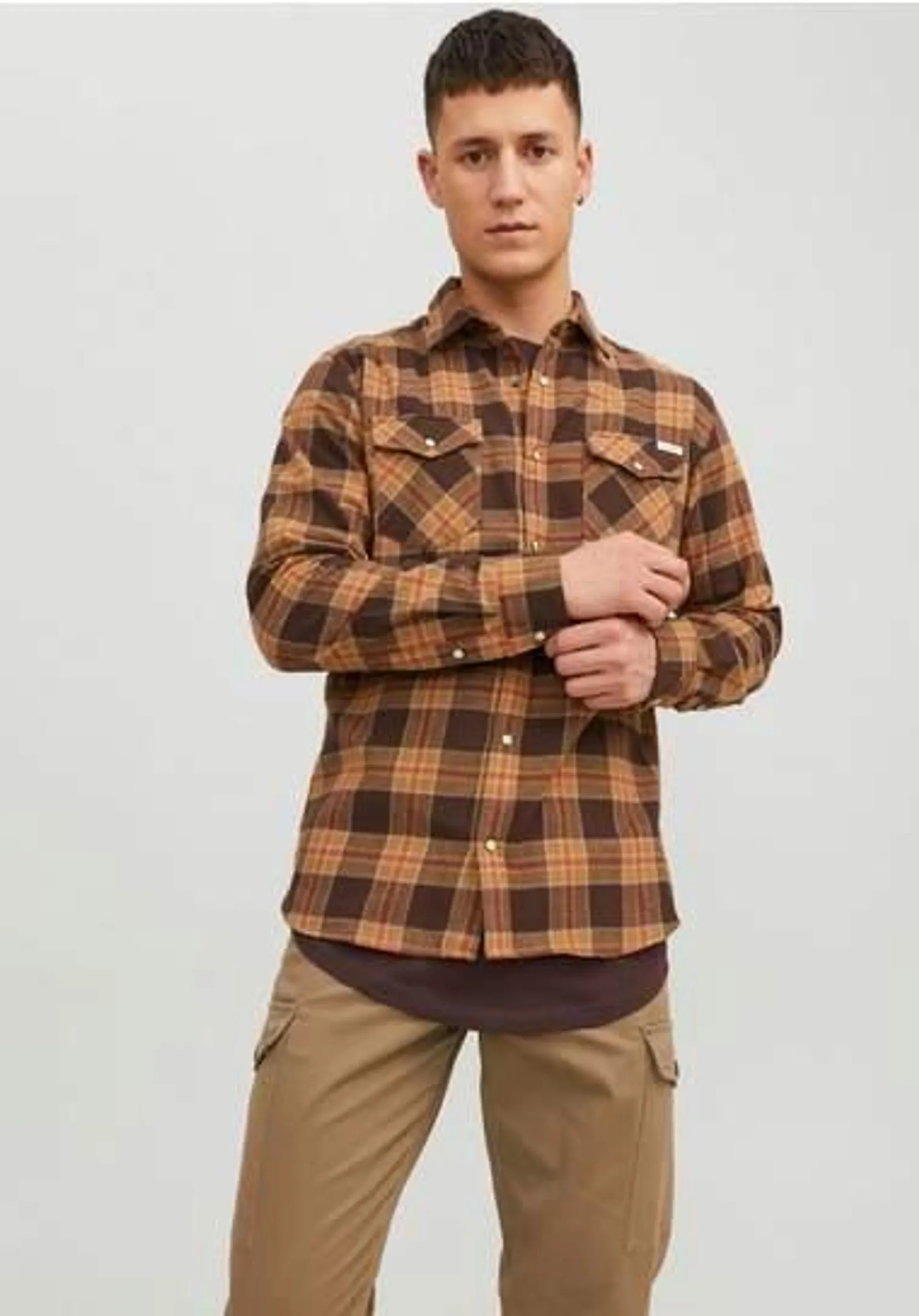 Jack & Jones Overhemd met lange mouwen JJSHERIDAN FALL CHECK SHIRT LS