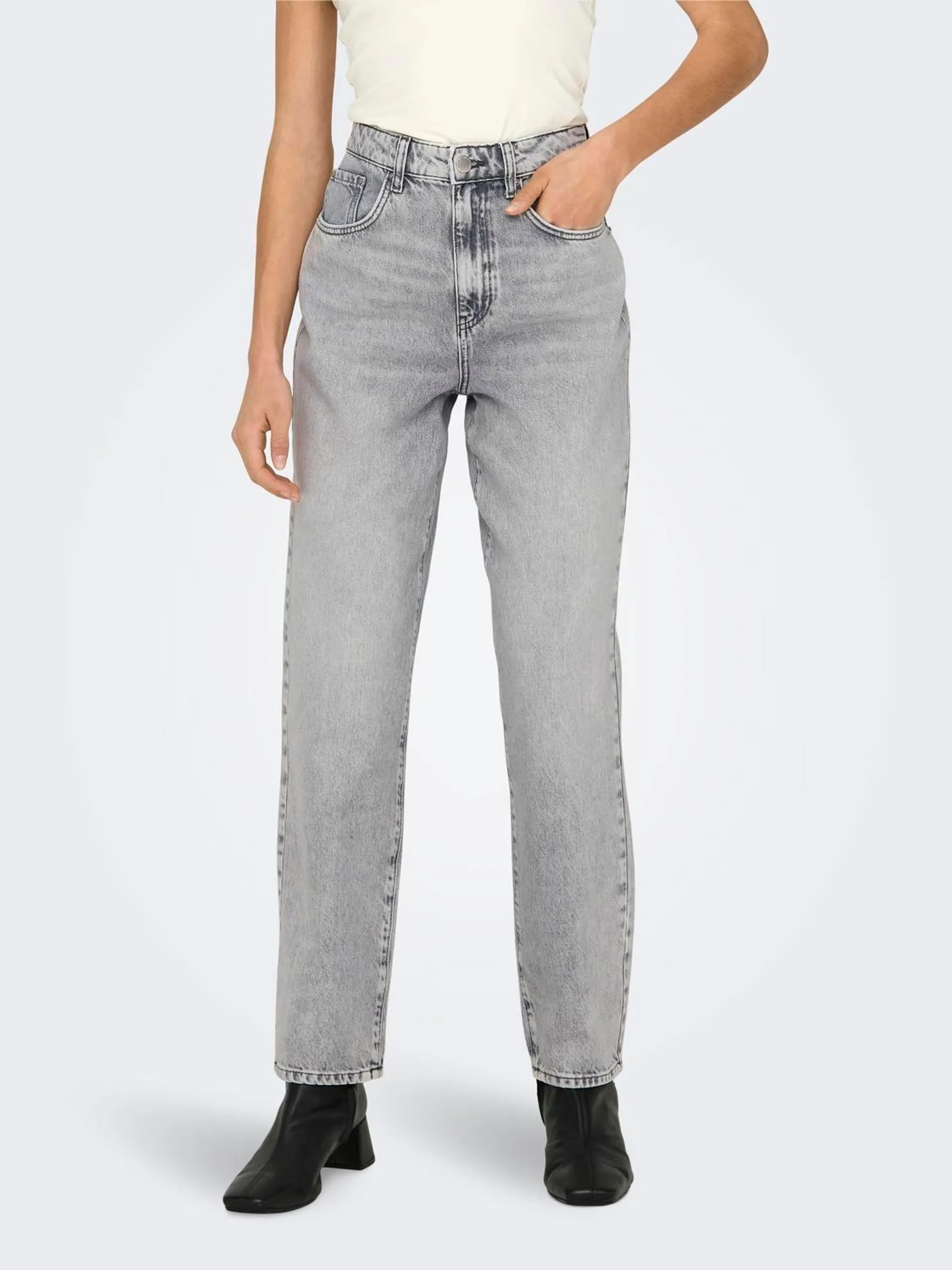 ONLRobyn Mid Waist Straight Jeans