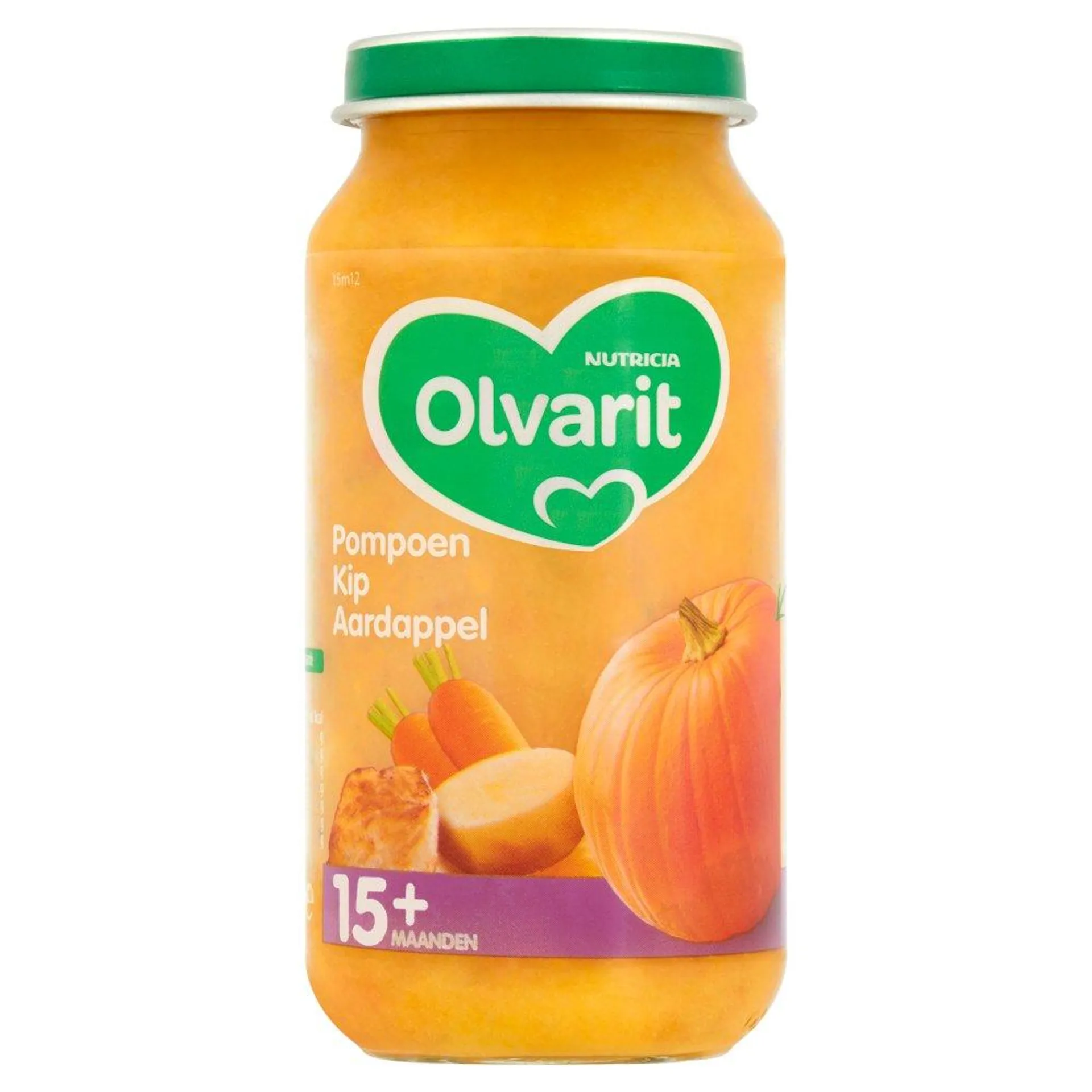 Olvarit Pompoen Kip Aardappel 15+ Maanden 250 g