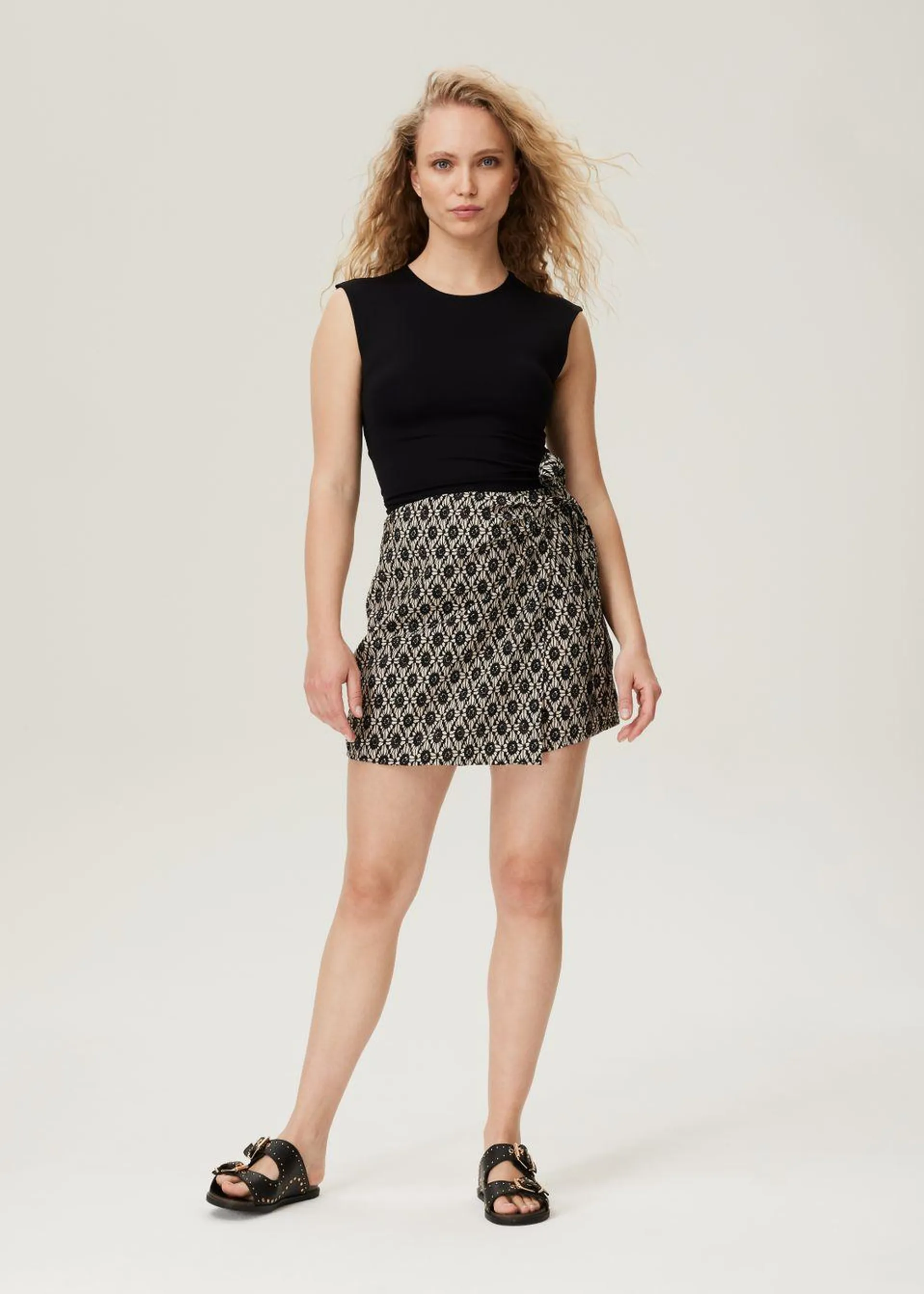 Woven Wrap Skort