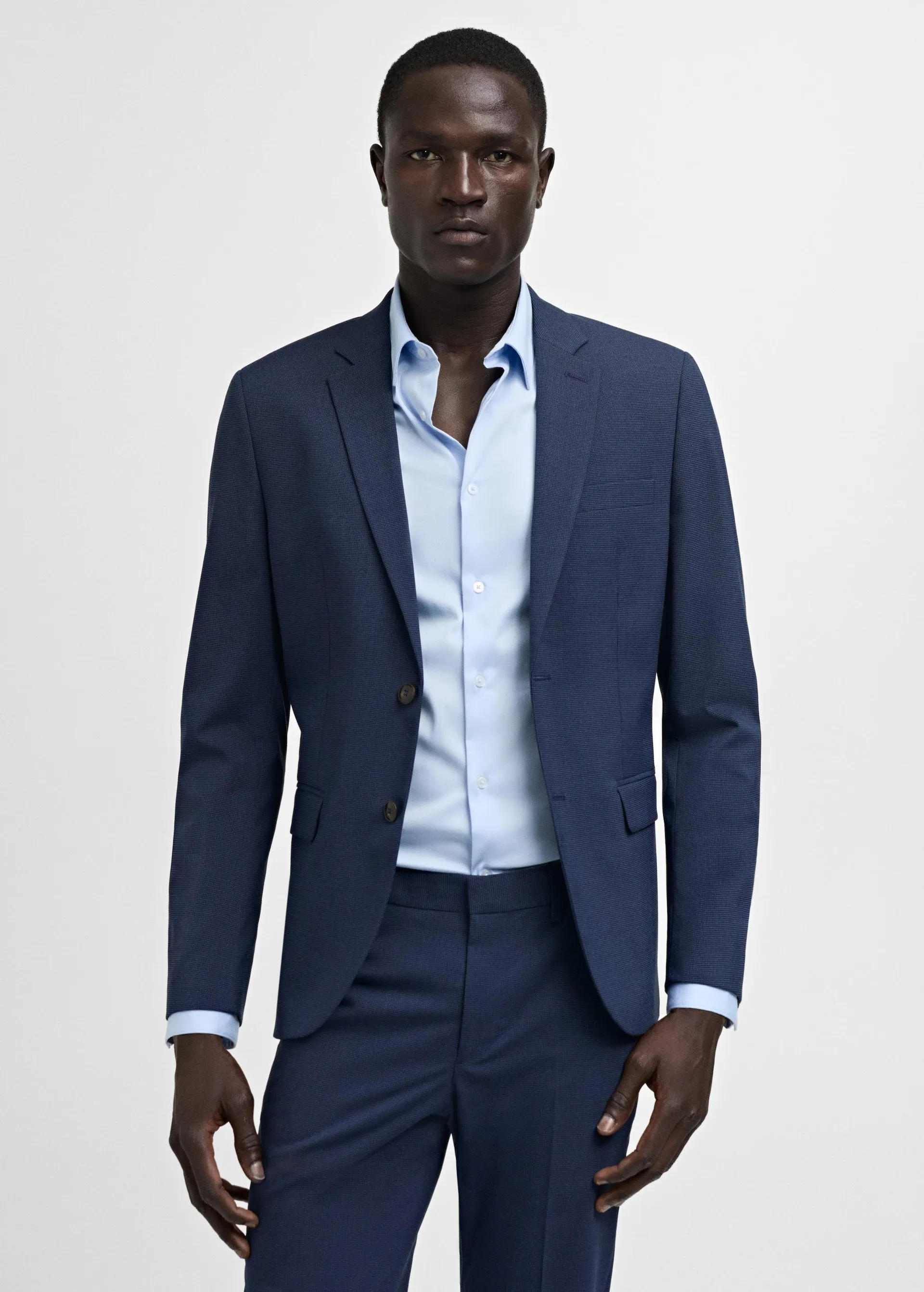 Super slim-fit blazer van stretch stof