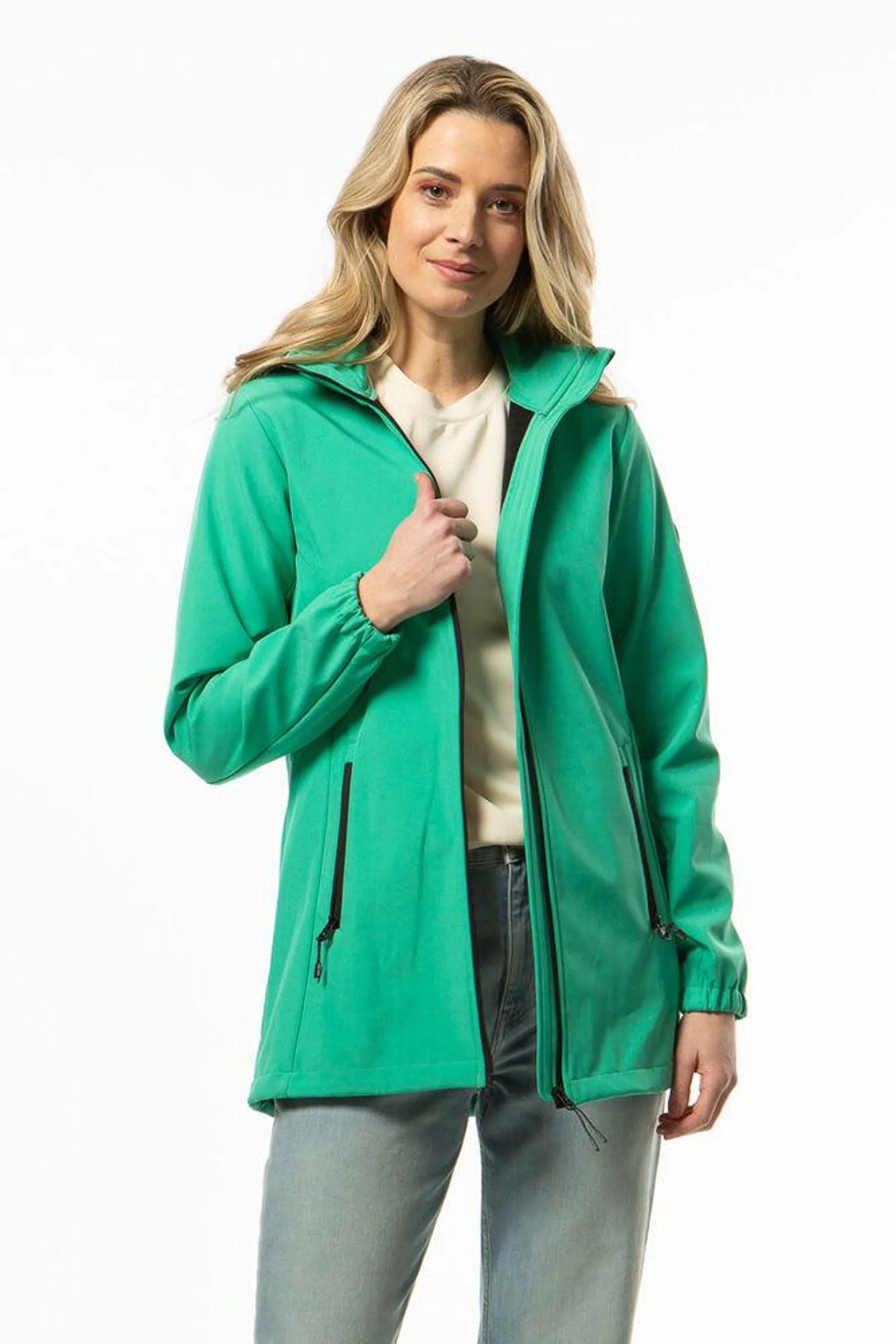 cars softshell jas groen