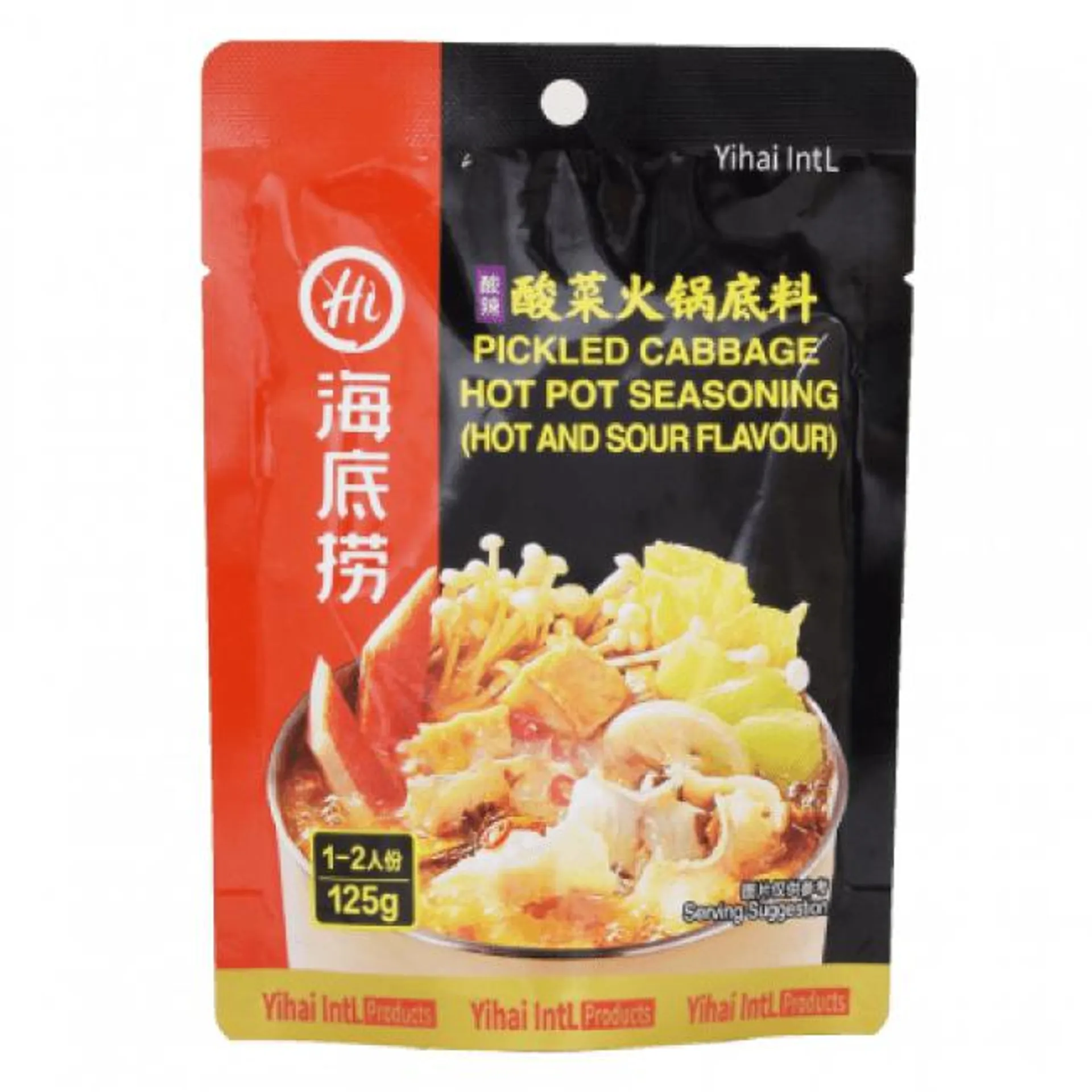 Hi Hot Pot Kruiden met ingemaakt Heet en Zure Kool Smaak 125g