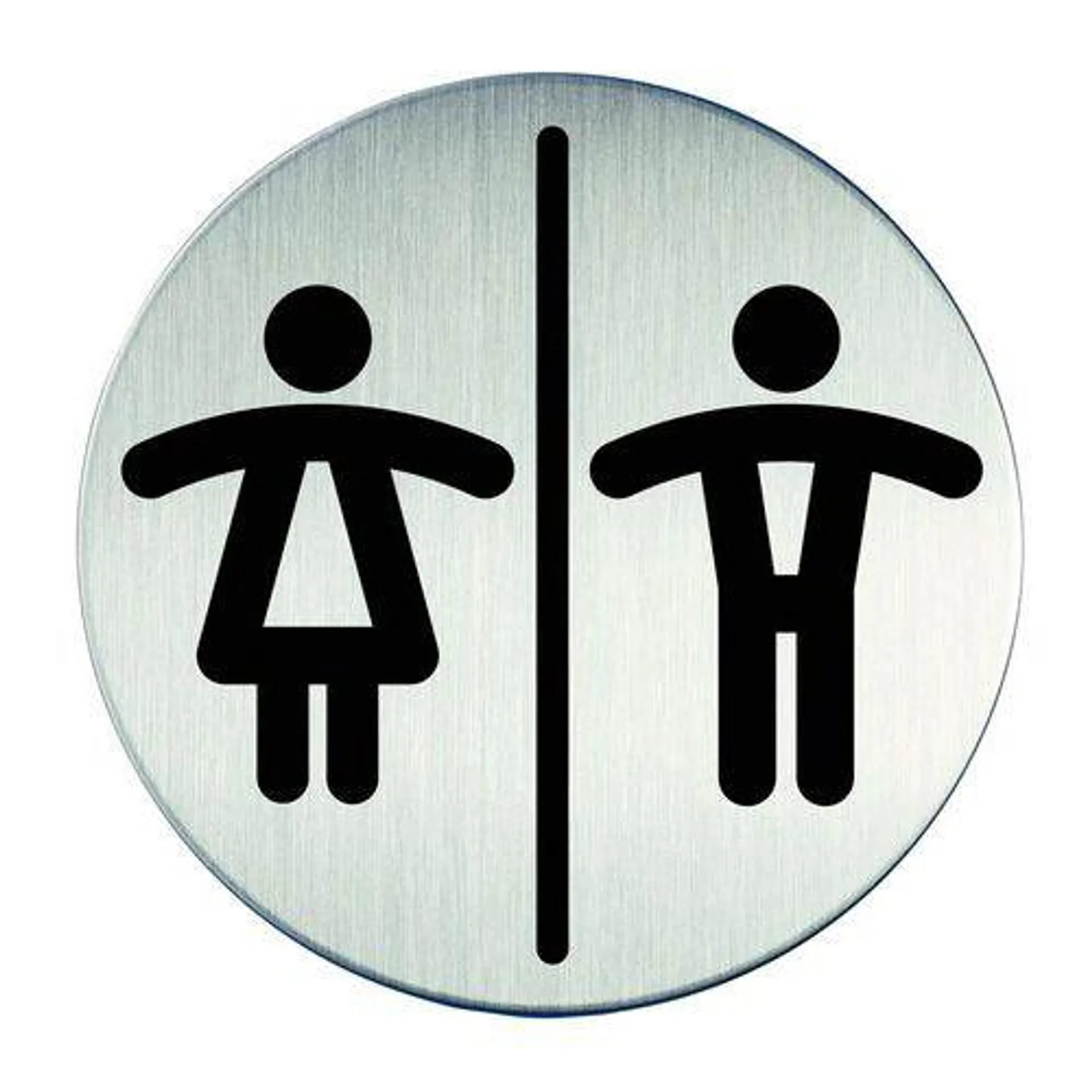 Design-pictogram rond Ø 83 mm - Heren/Dames - Durable