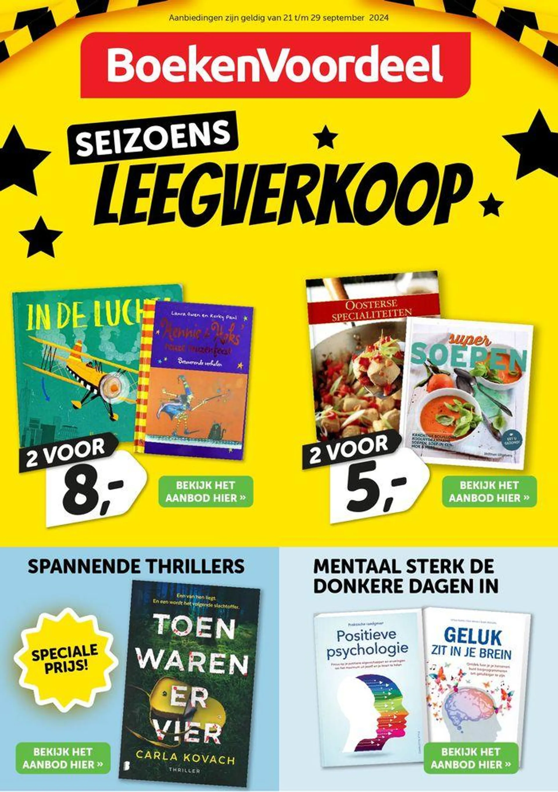 Seizoens Leegverkoop van 23 september tot 29 september 2024 - folder pagina 1