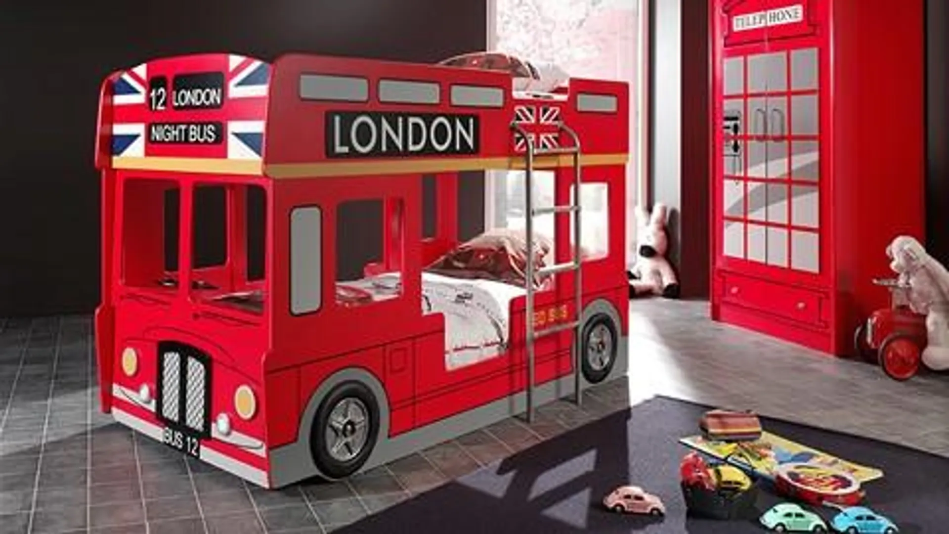 Stapelbed London bus