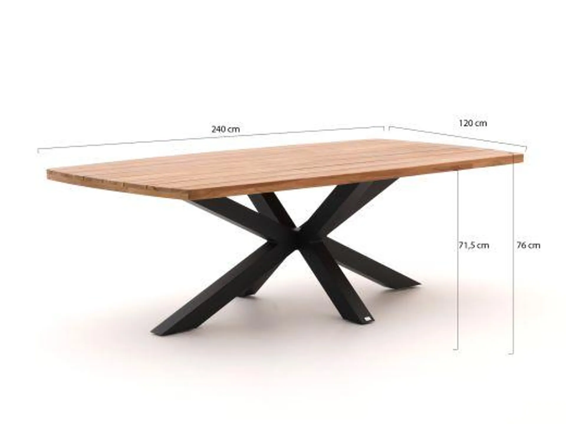 Manifesto Rivola/Induno Deens Ovaal 240cm dining tuinset 7-delig