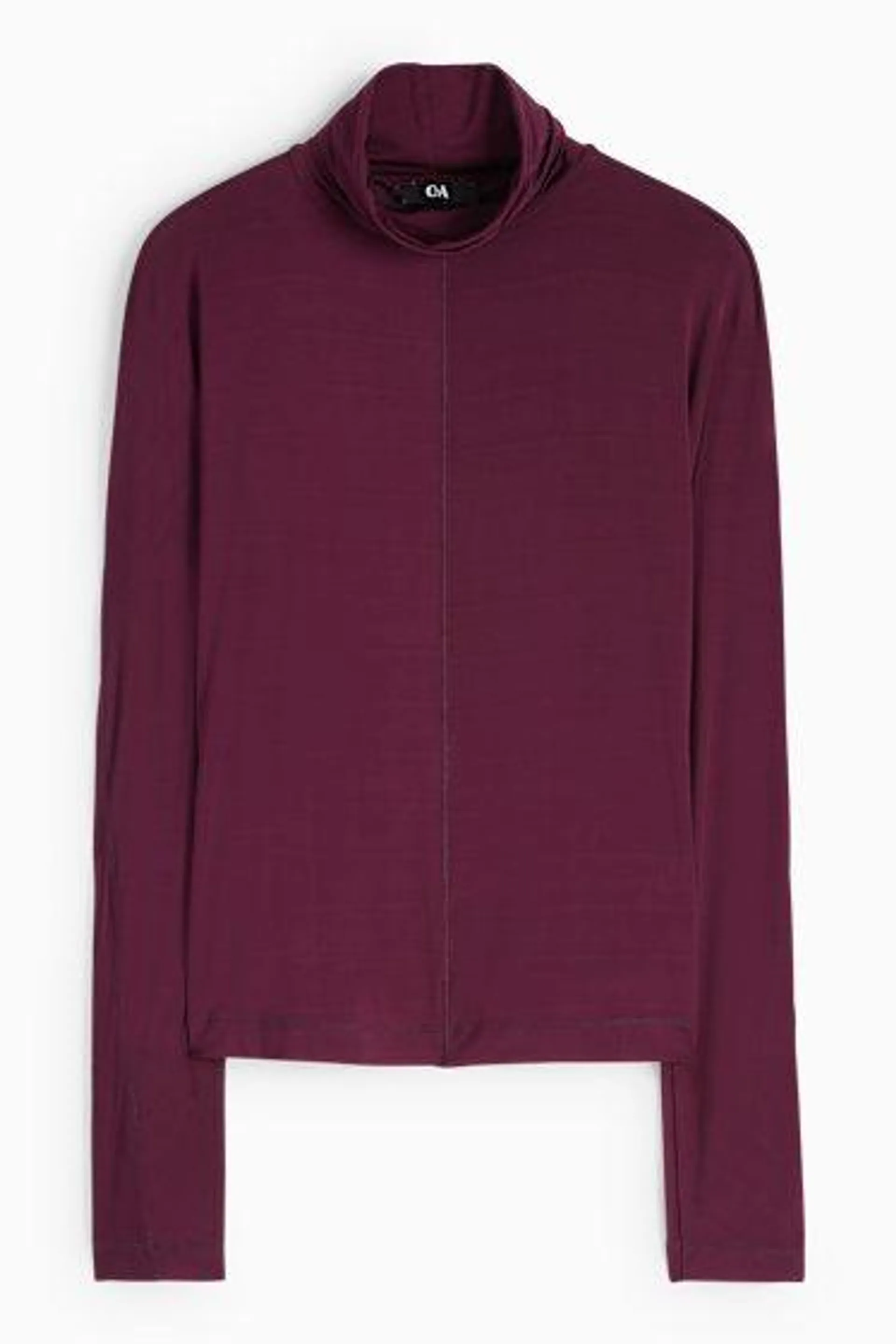 Basic polo neck top