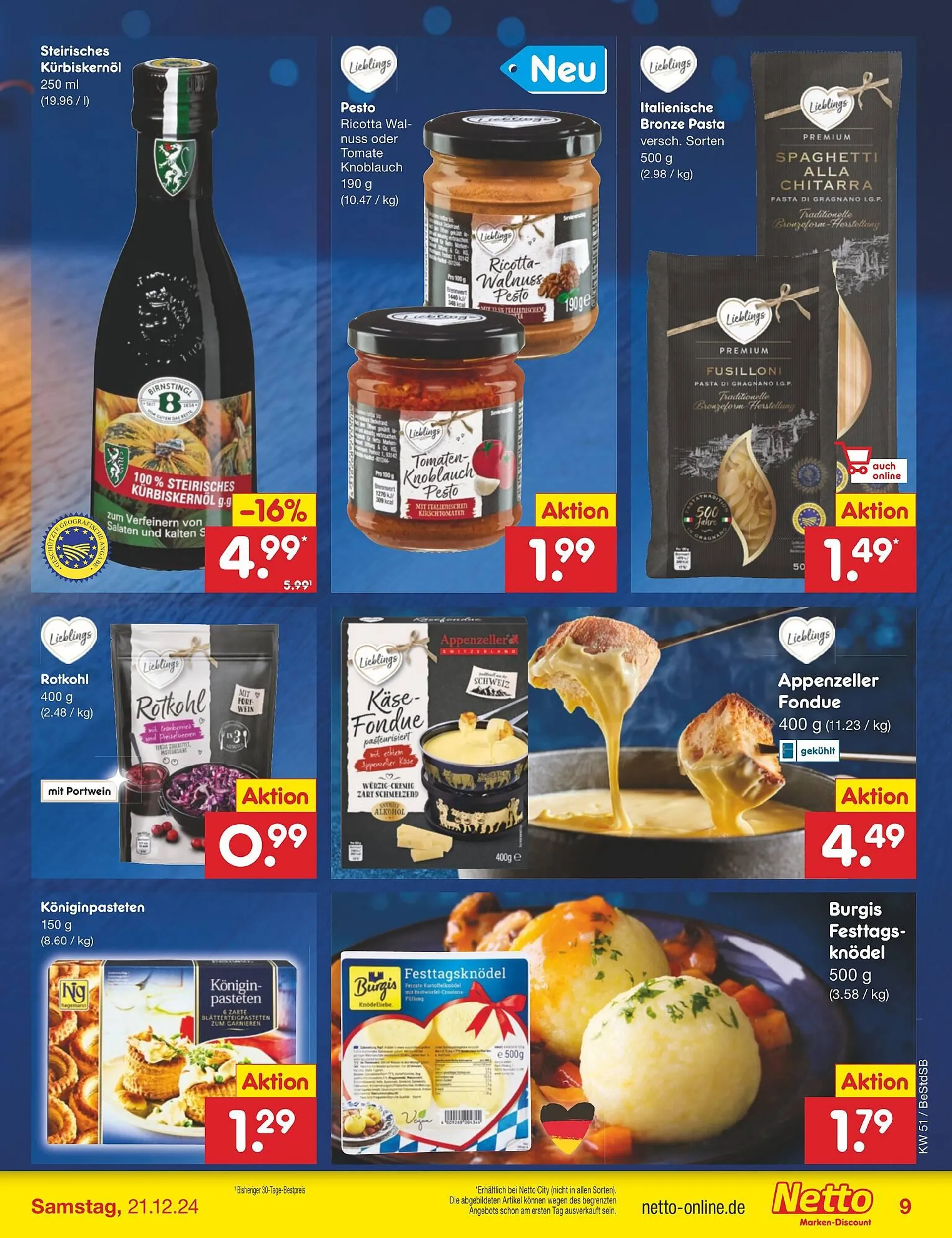 Netto Marken-Discount DE folder van 16 december tot 21 december 2024 - Folder pagina 9