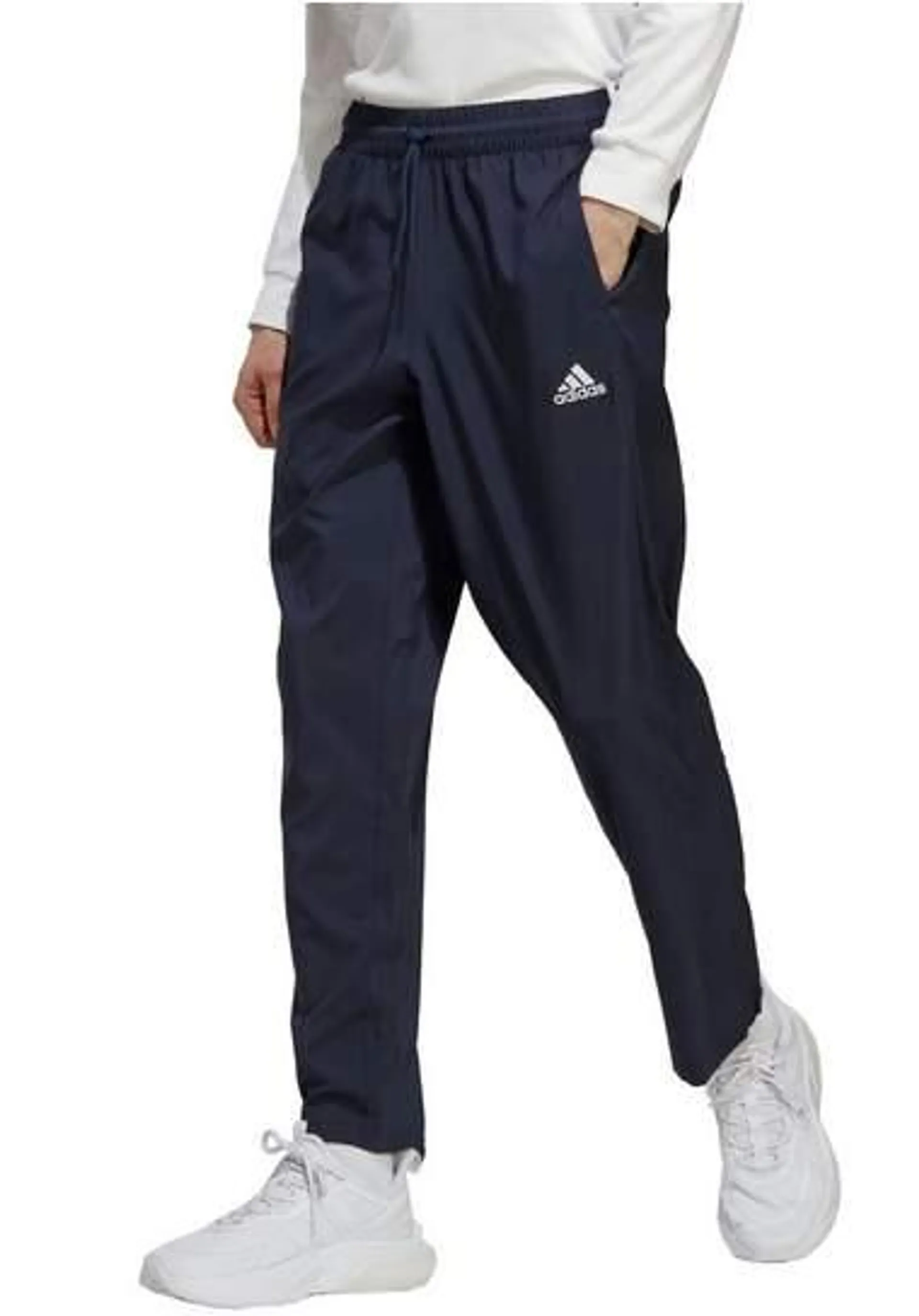 adidas Sportswear Sportbroek AEROREADY ESSENTIALS STANFORD OPEN HEM EMBROIDERED SMALL LOGO BROEK (1-delig)