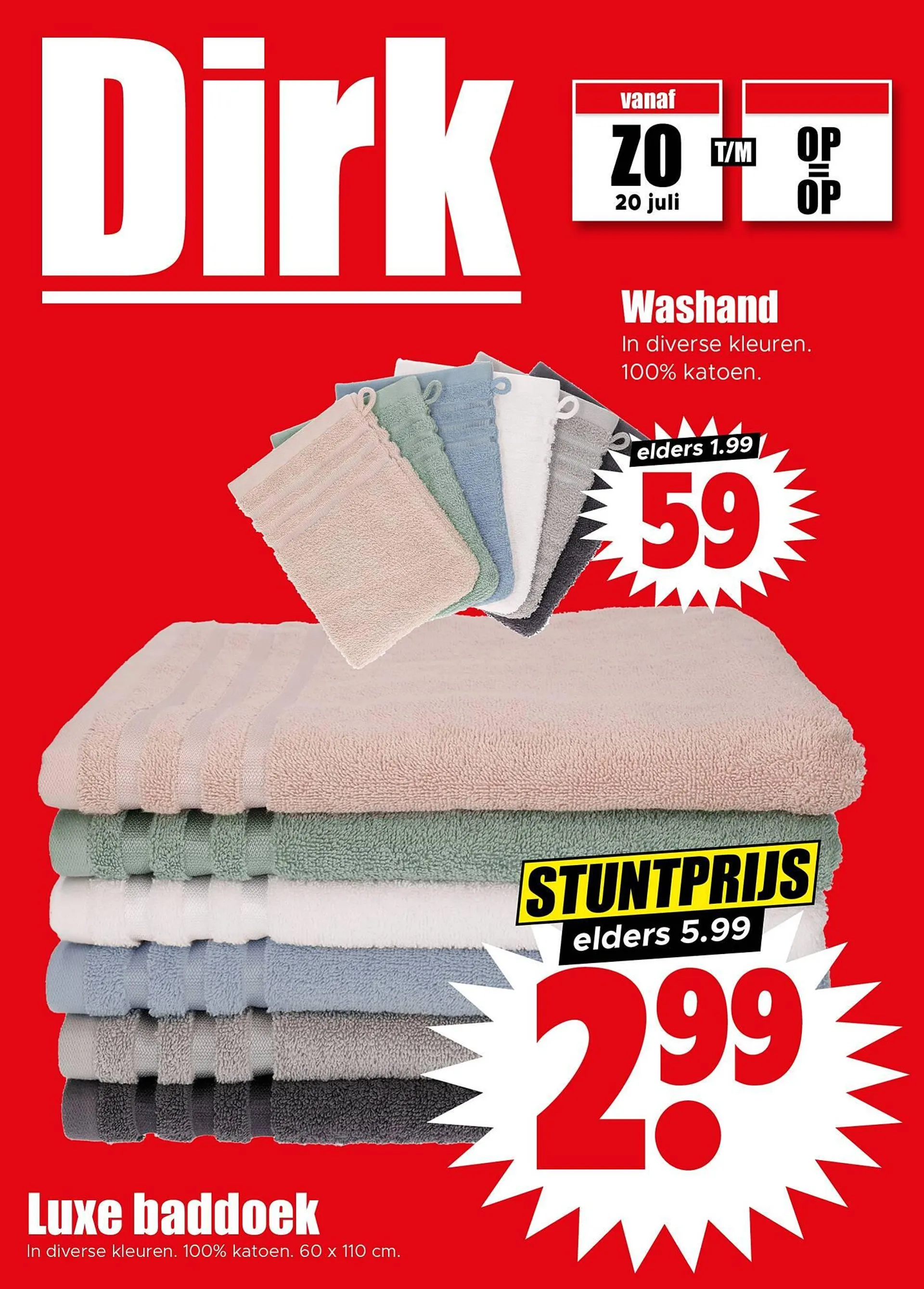 Dirk folder van 20 juli tot 26 juli 2025 - Folder pagina 1