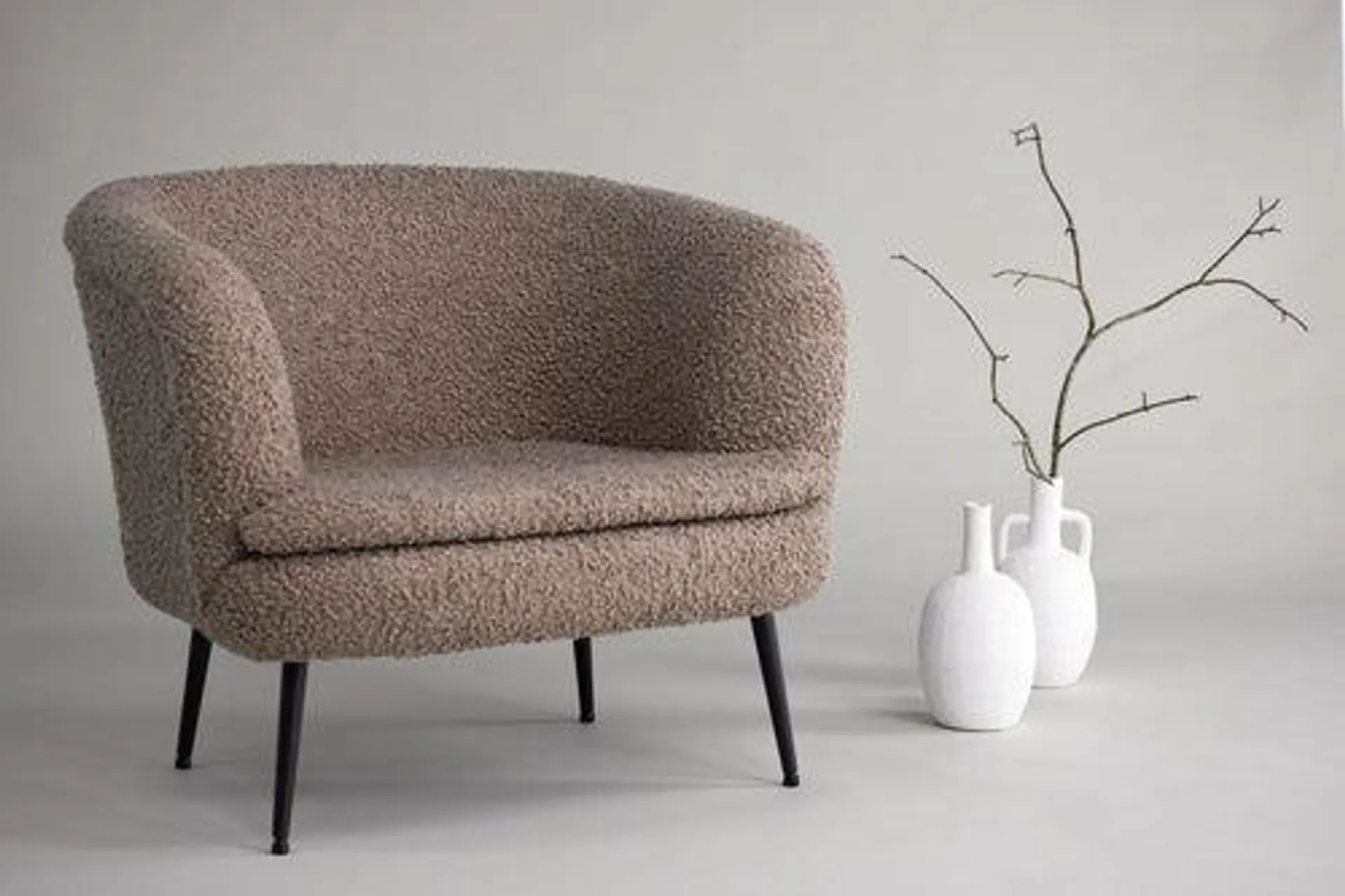 Rebellenclub fauteuil lomsjo - bruin