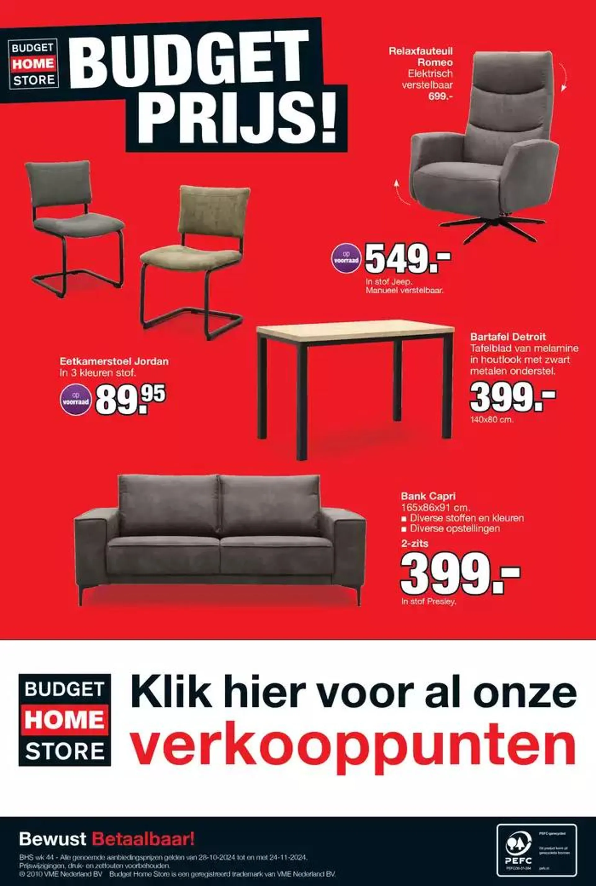 Budget Home Store folder van 29 oktober tot 12 november 2024 - Folder pagina 12