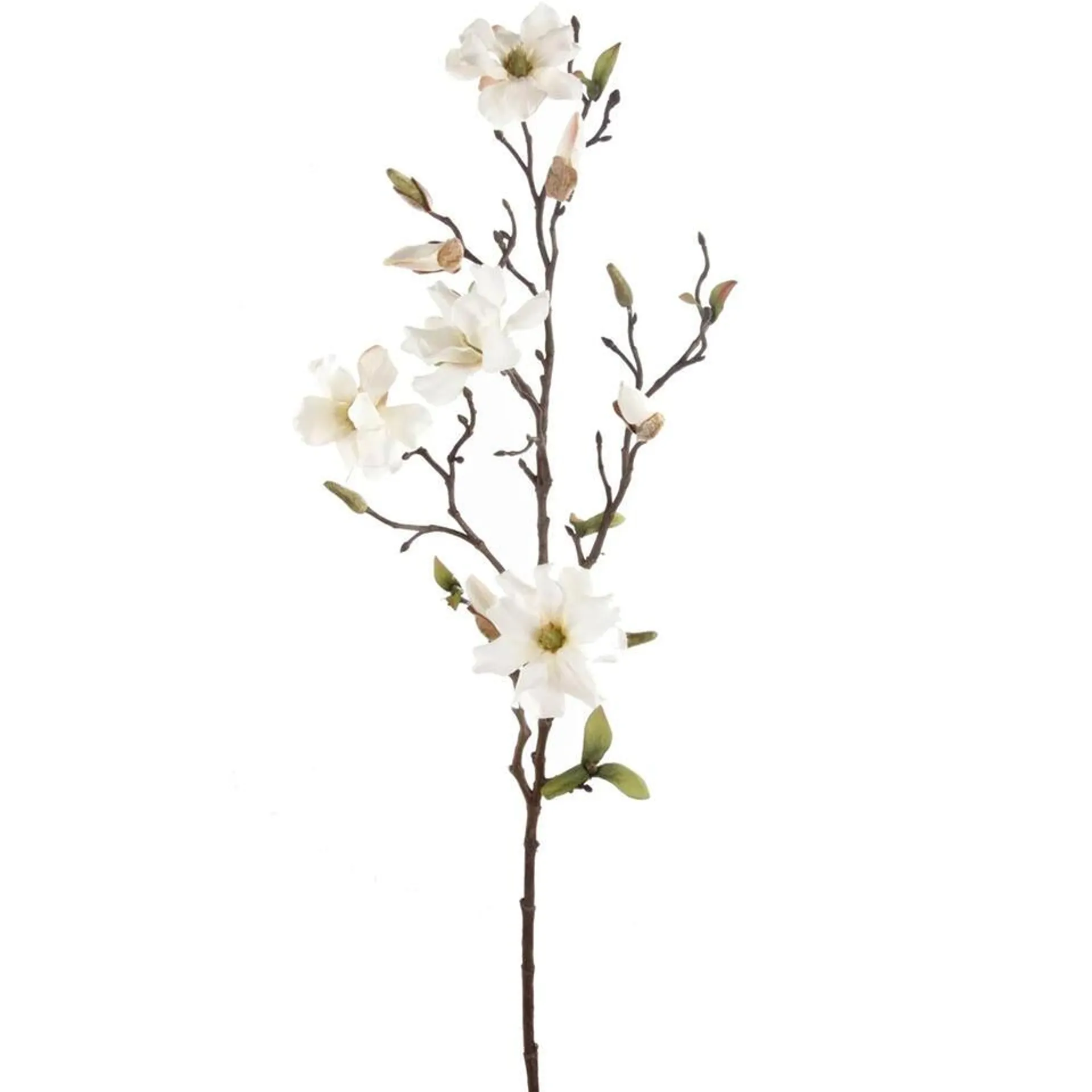 Emerald Kunstbloem Magnolia tak - 75 cm - creme