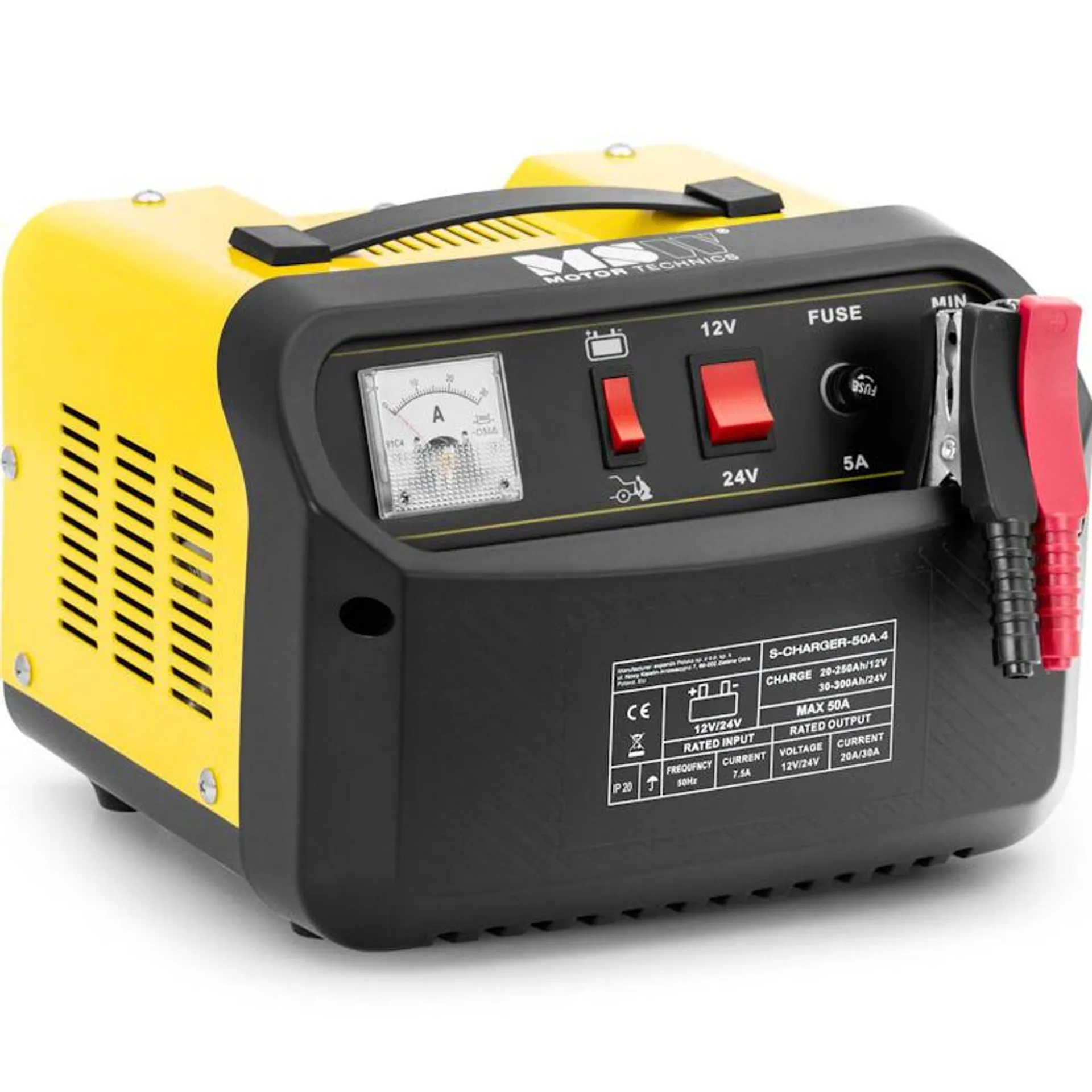 MSW Auto accu lader - jumpstart - 12 / 24 V - 45 A