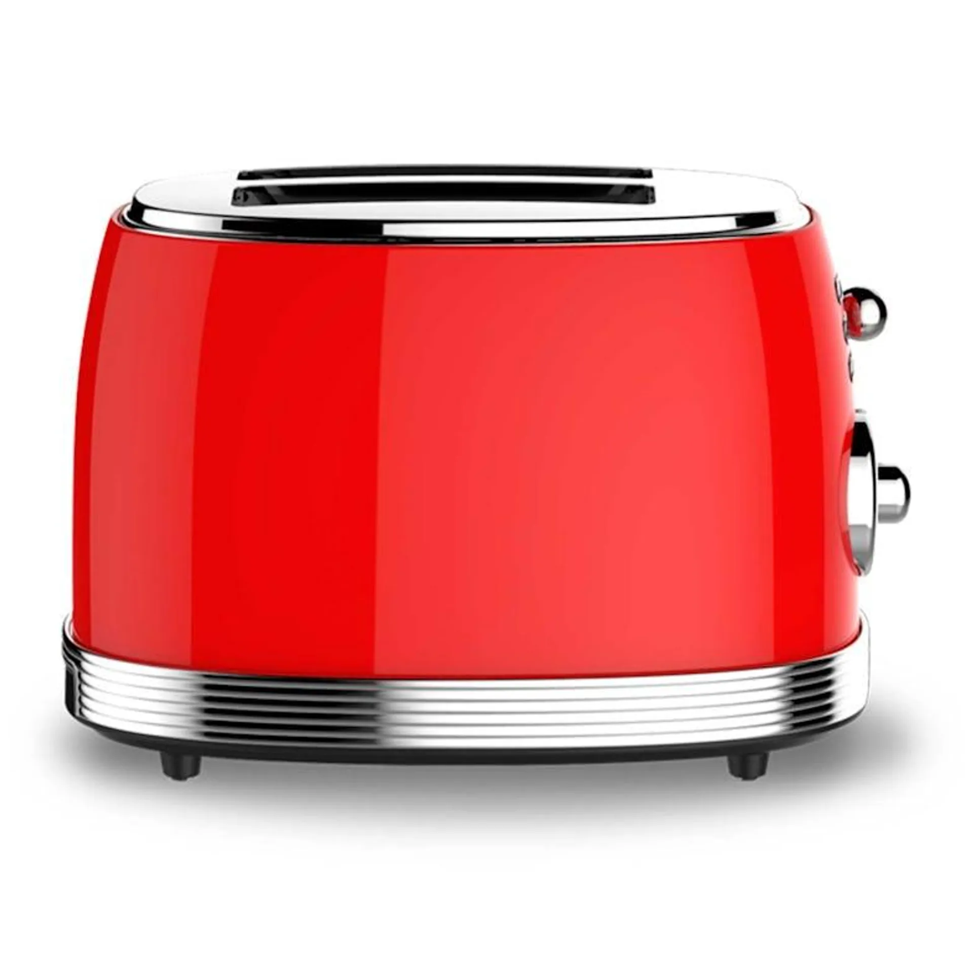 Retro broodrooster 2 banden-850w-rood