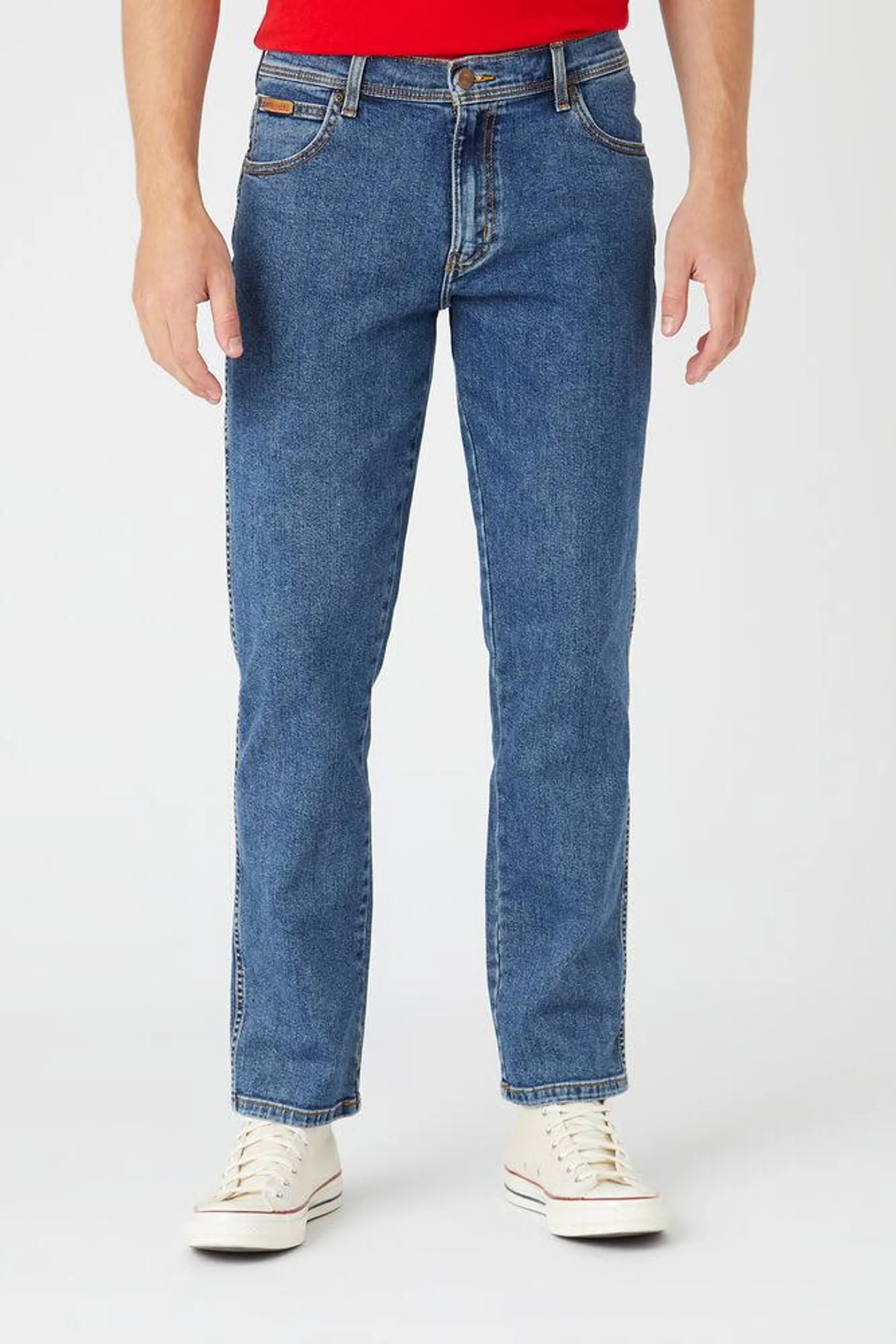 wrangler texas regular fit stretch stonewash