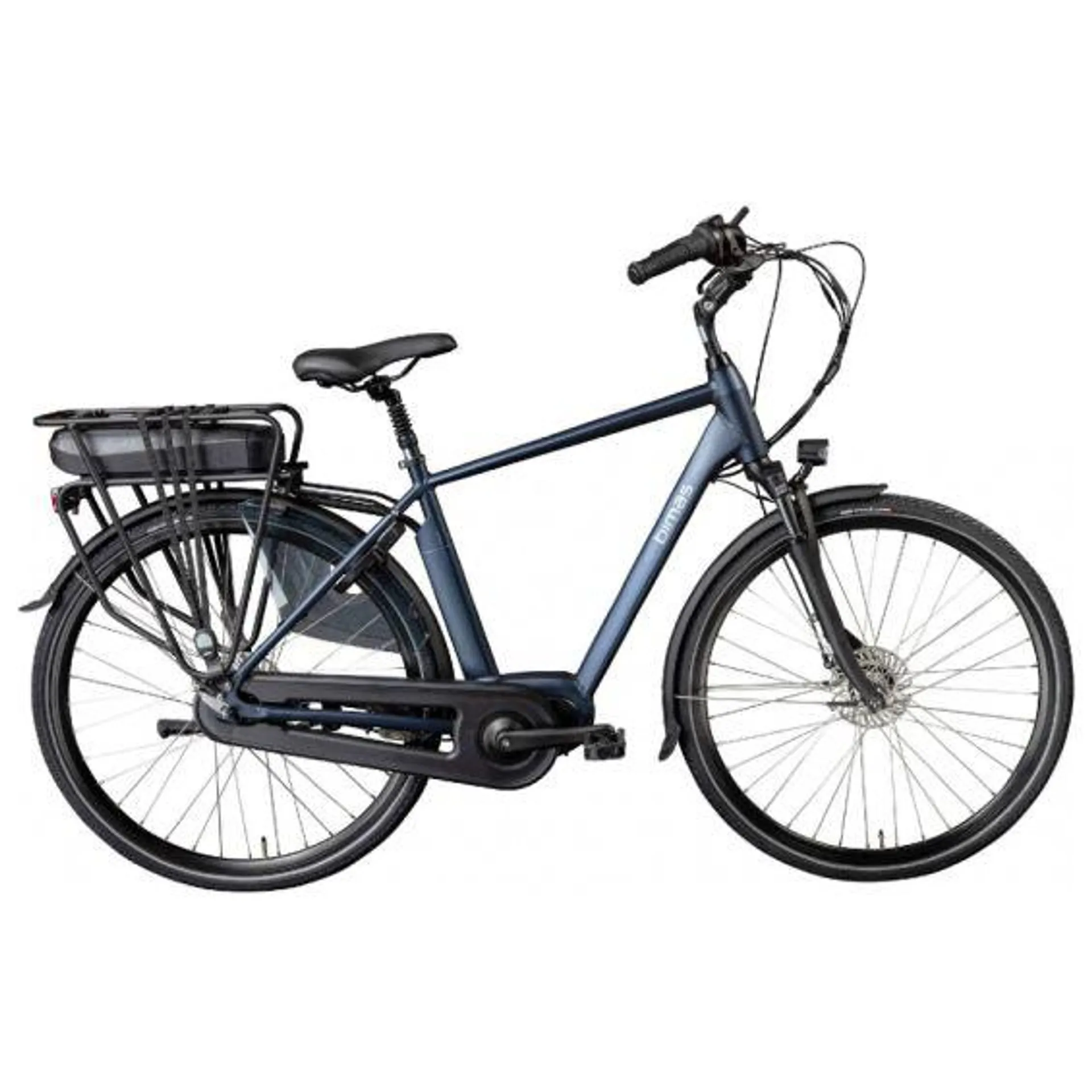 Bimas E-city 7.3 Elektrische stadsfiets N7 heren 50cm Blauw 540Wh