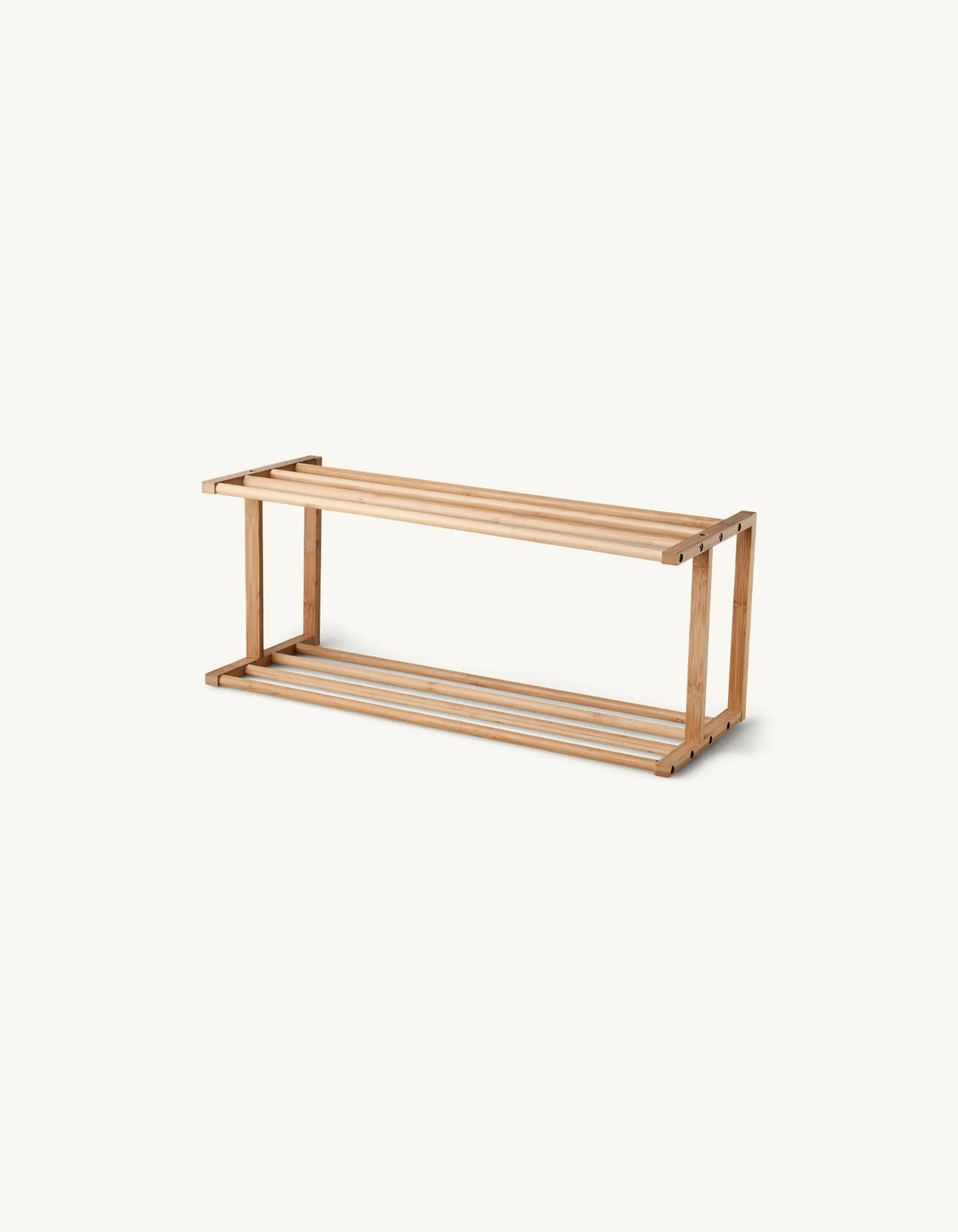 Schoenenrek Bamboe. 66 x 25 x 27 cm.