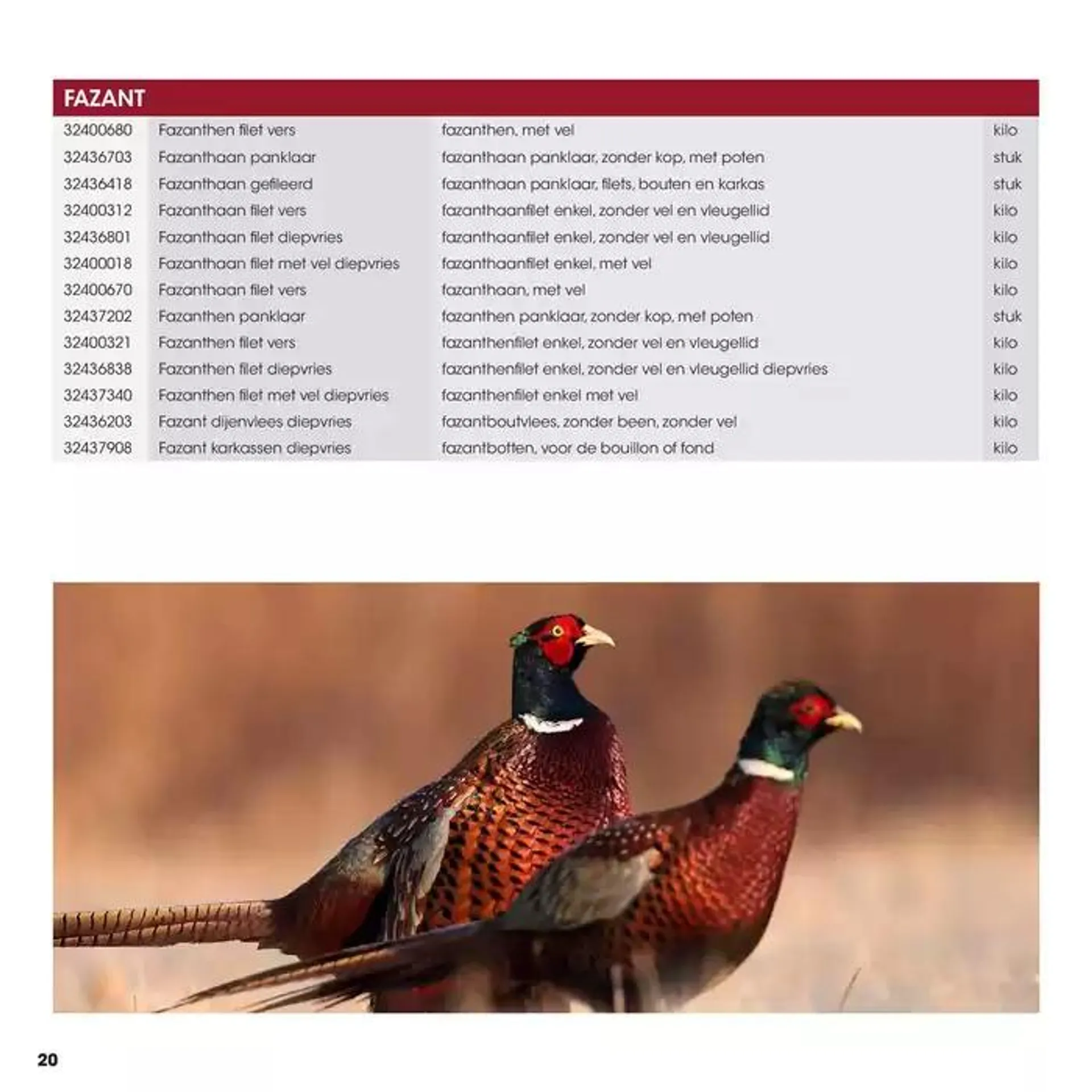 Wildbrochure 2024/2025 van 25 september tot 25 september 2025 - Folder pagina 20