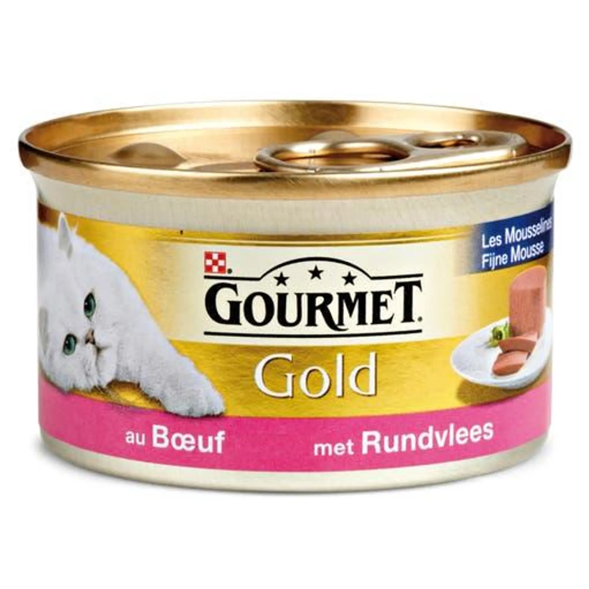 Natvoer voor katten Gold fijne mousse