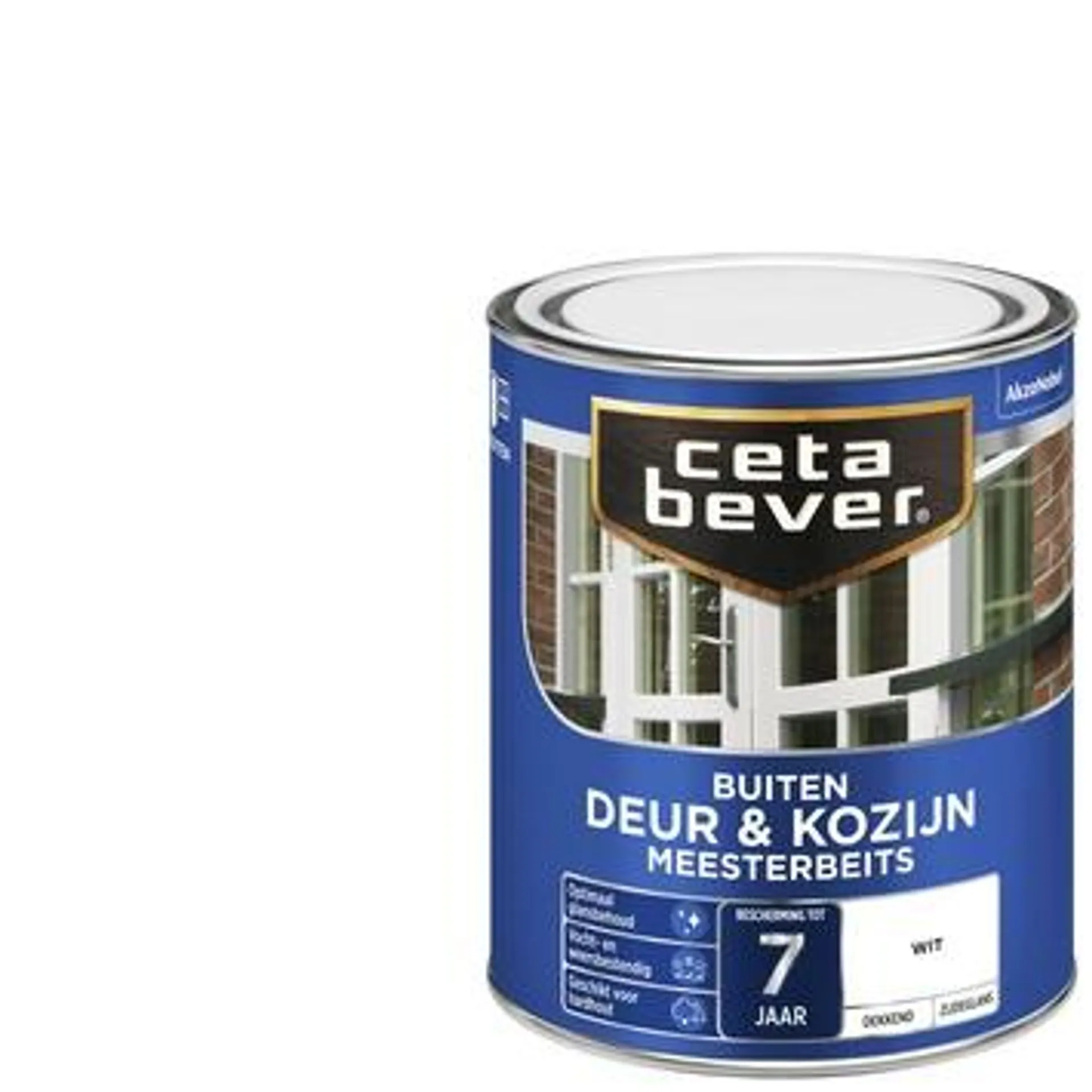 CetaBever Meesterbeits Deur & Kozijn dekkend wit zijdeglans 750 ml