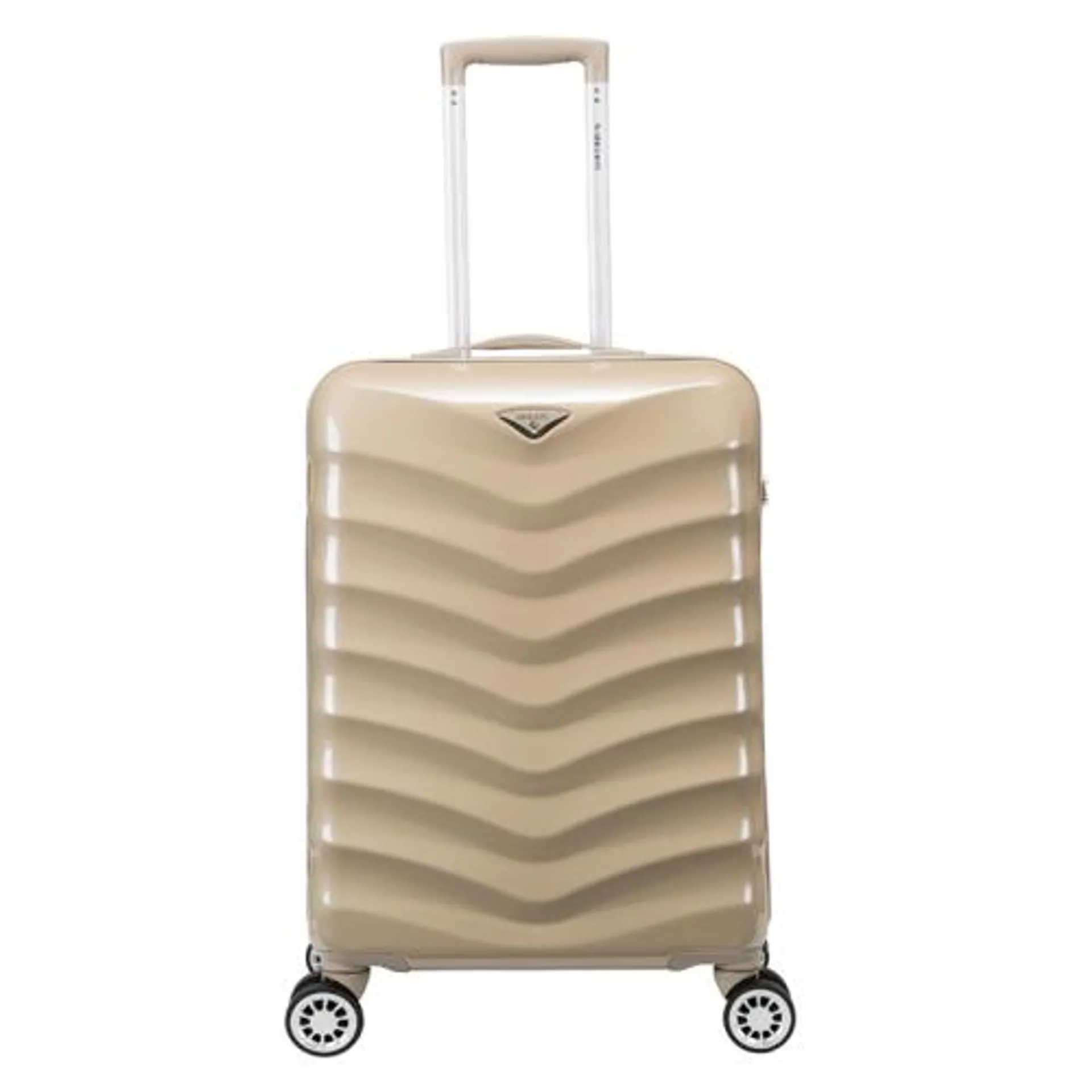 Harde Handbagage Koffer / Trolley / Reiskoffer 55x35x20 cm Exclusivo-One Champagne