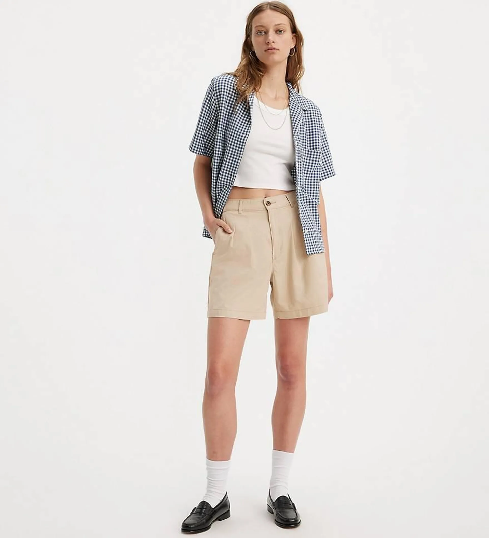 Pleated Trouser Shorts