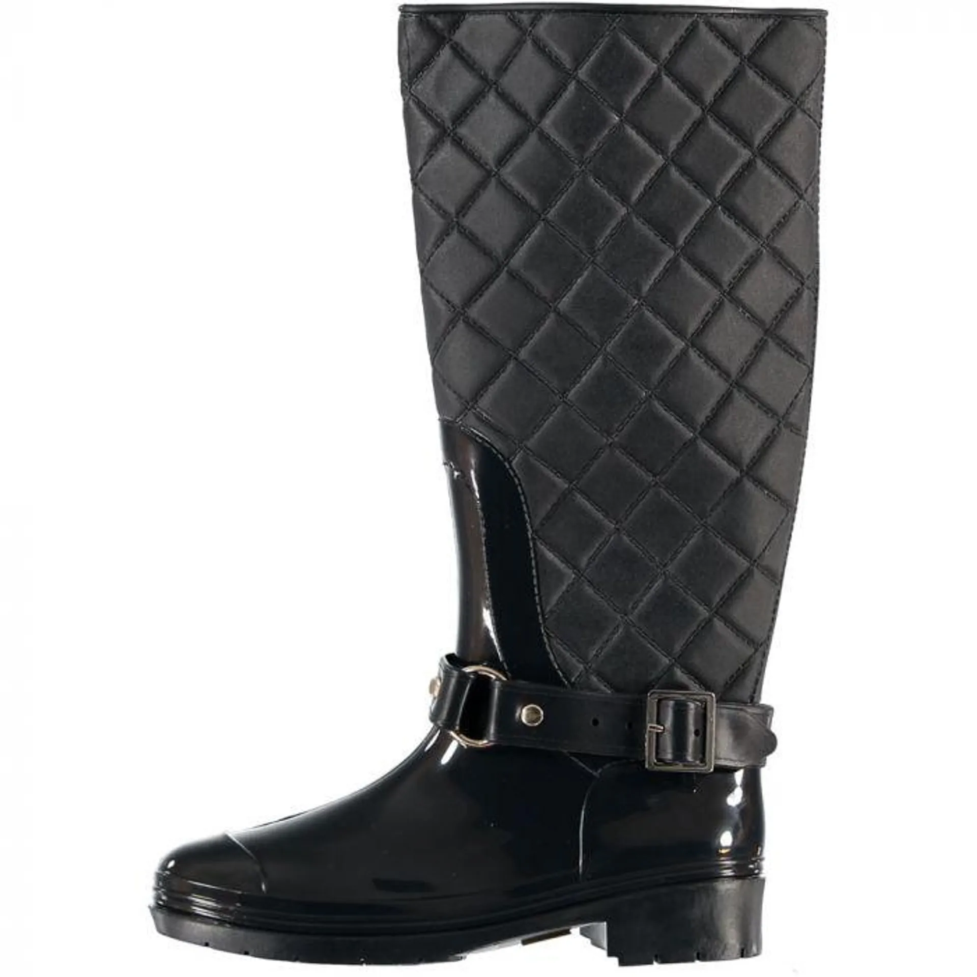 Hoog regenlaarzen dames black