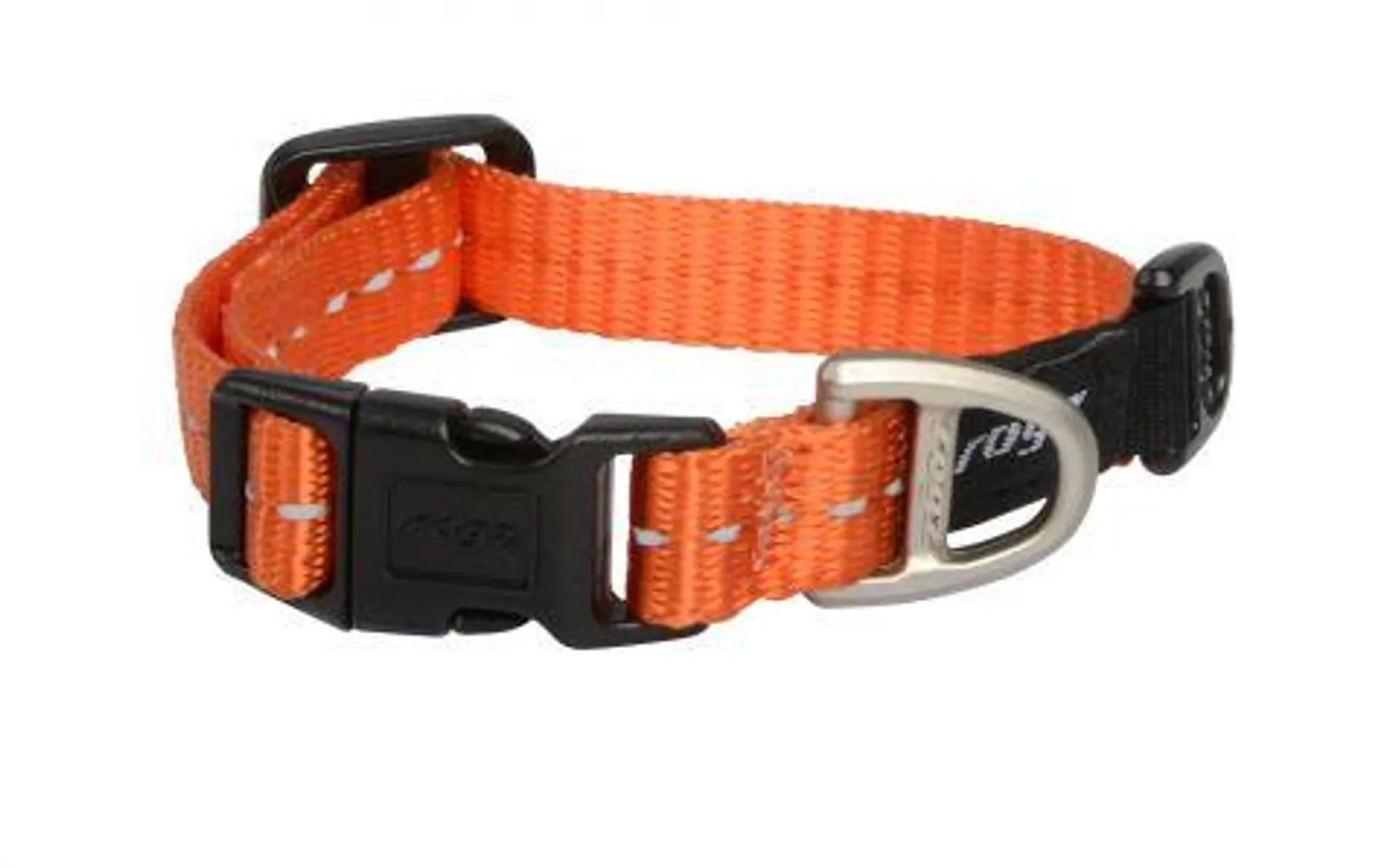 Rogz Utility - Halsband Hond - Oranje - Nylon - Extra small